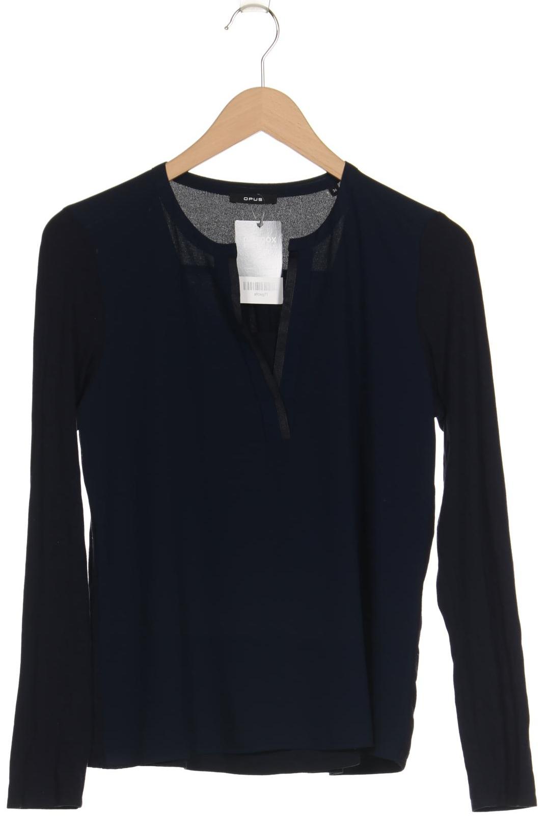 

Opus Damen Langarmshirt, marineblau, Gr. 36