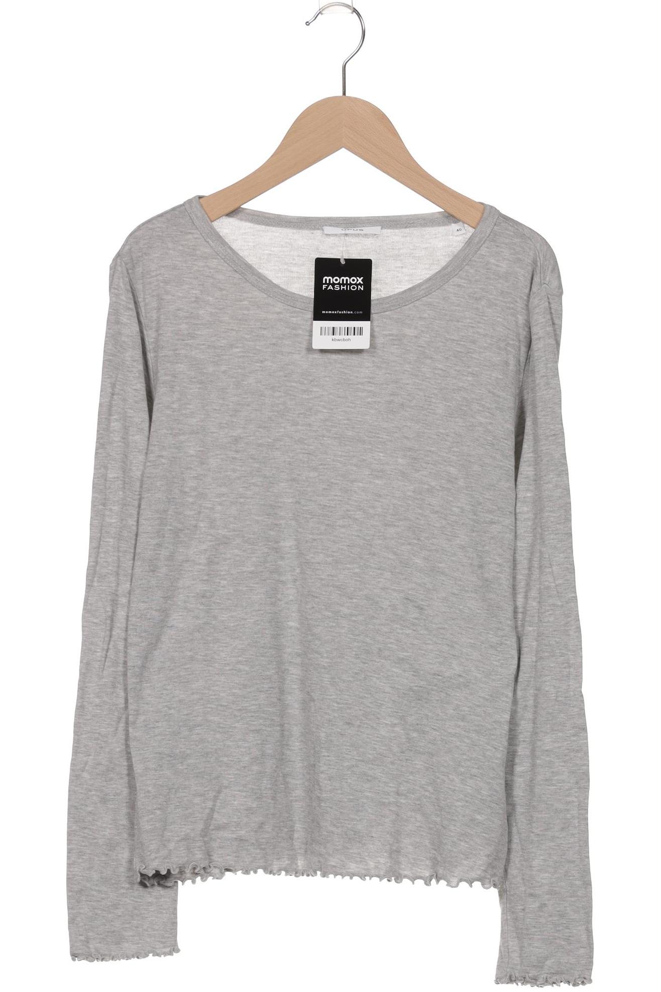 

Opus Damen Langarmshirt, grau, Gr. 40