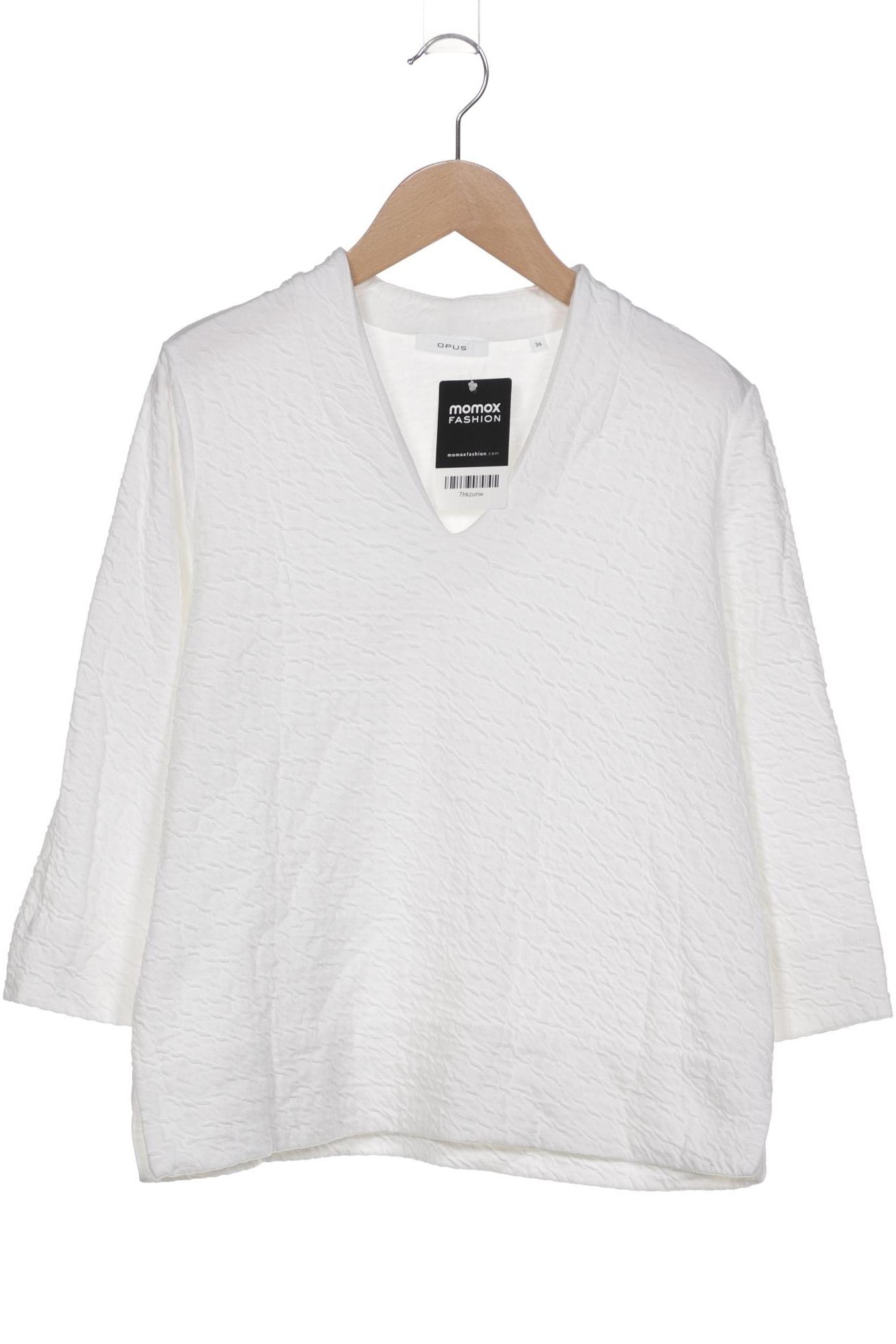 

Opus Damen Langarmshirt, weiß, Gr. 36