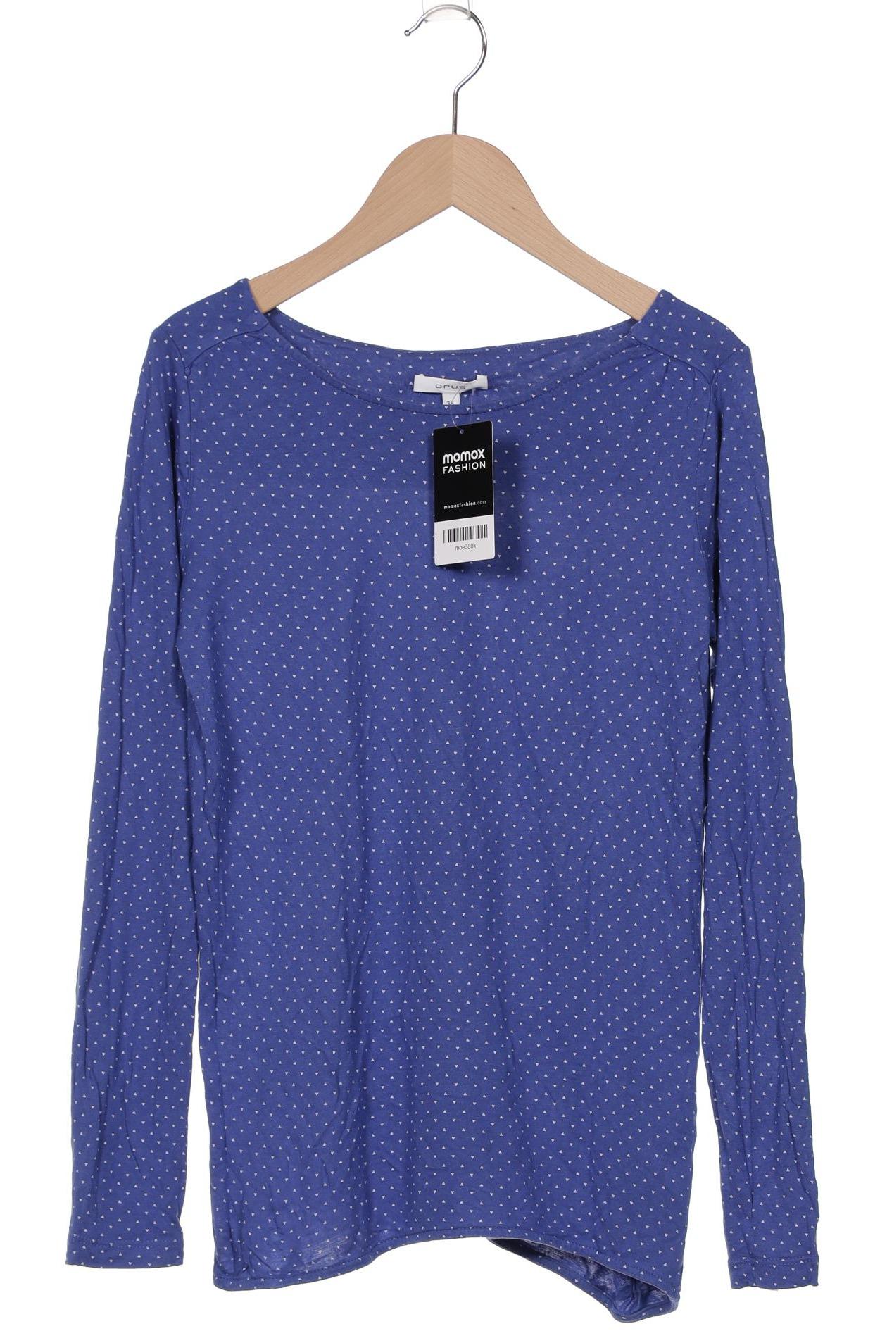 

Opus Damen Langarmshirt, blau, Gr. 36