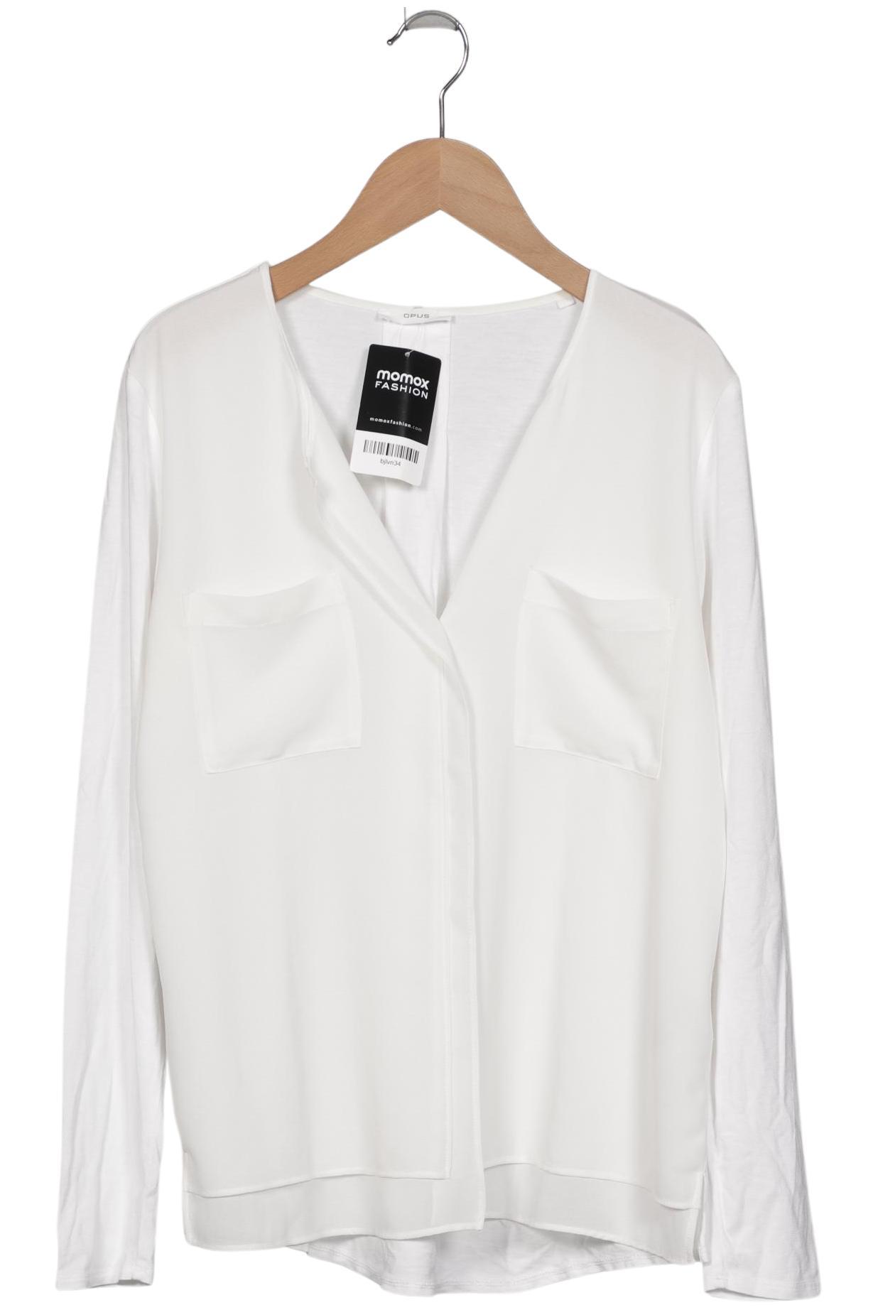 

Opus Damen Langarmshirt, weiß, Gr. 36