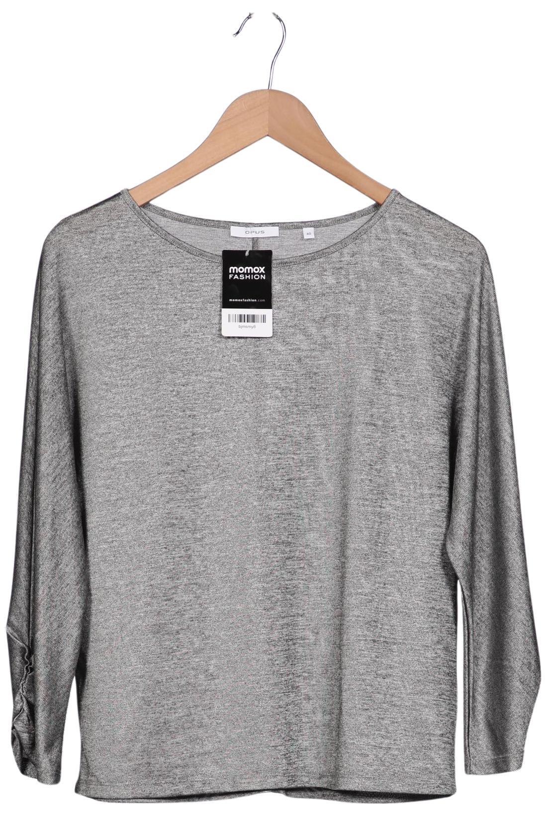 

Opus Damen Langarmshirt, grau, Gr. 40