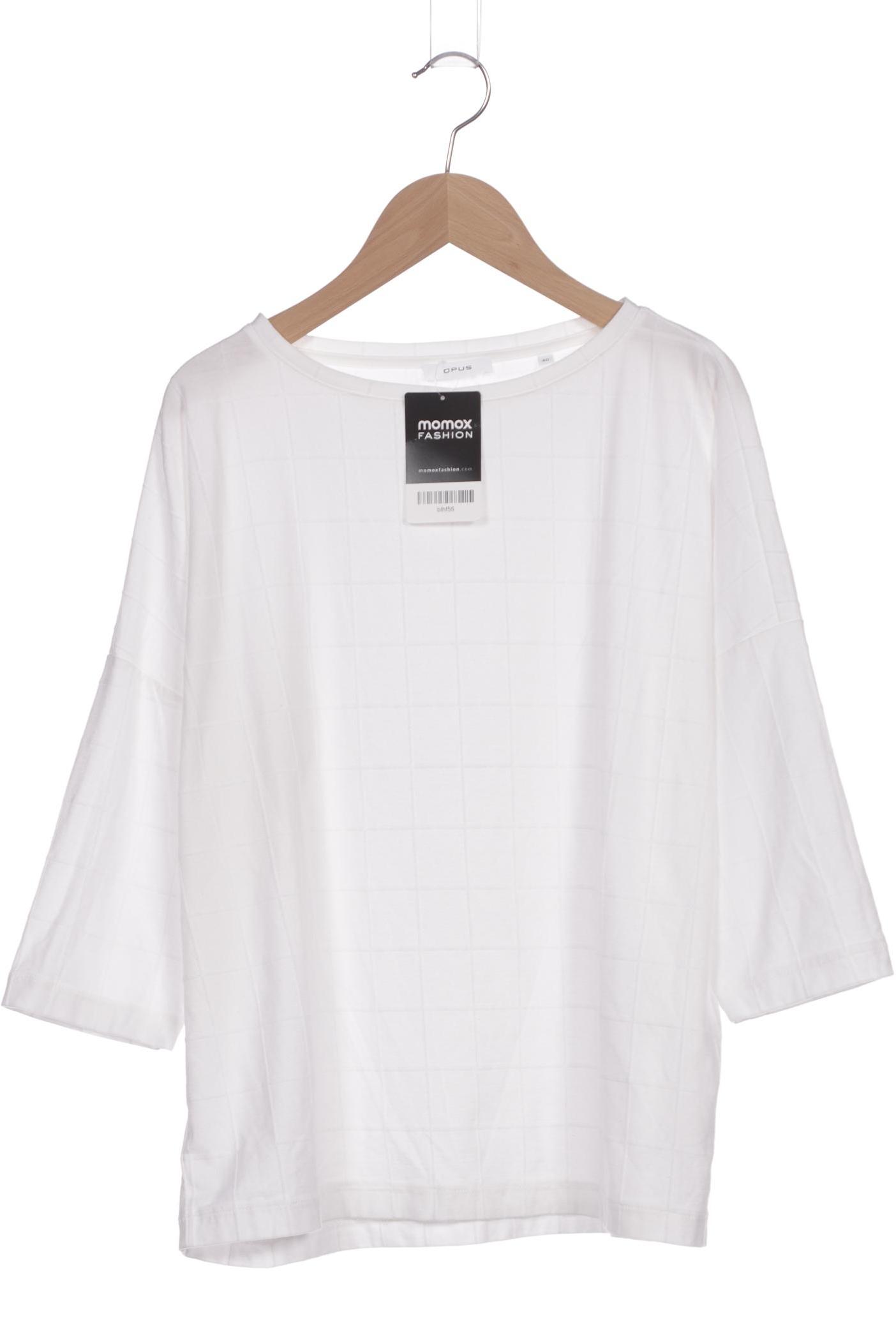 

Opus Damen Langarmshirt, weiß, Gr. 40