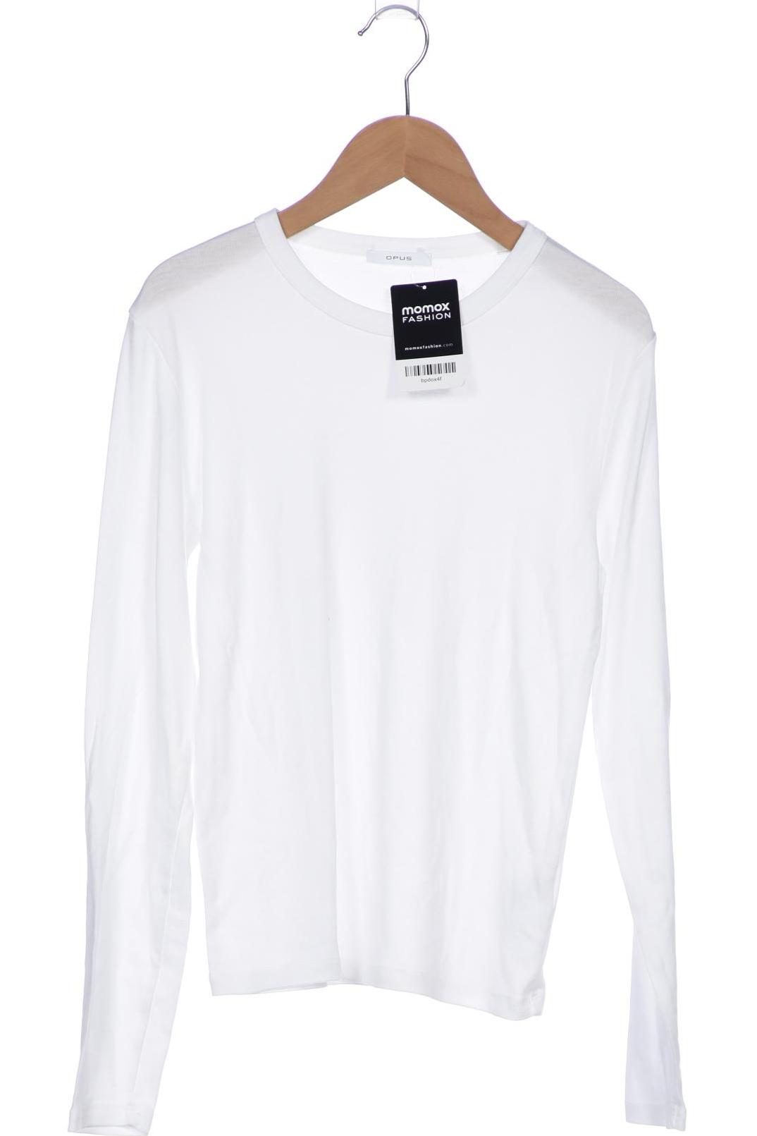 

Opus Damen Langarmshirt, weiß, Gr. 36