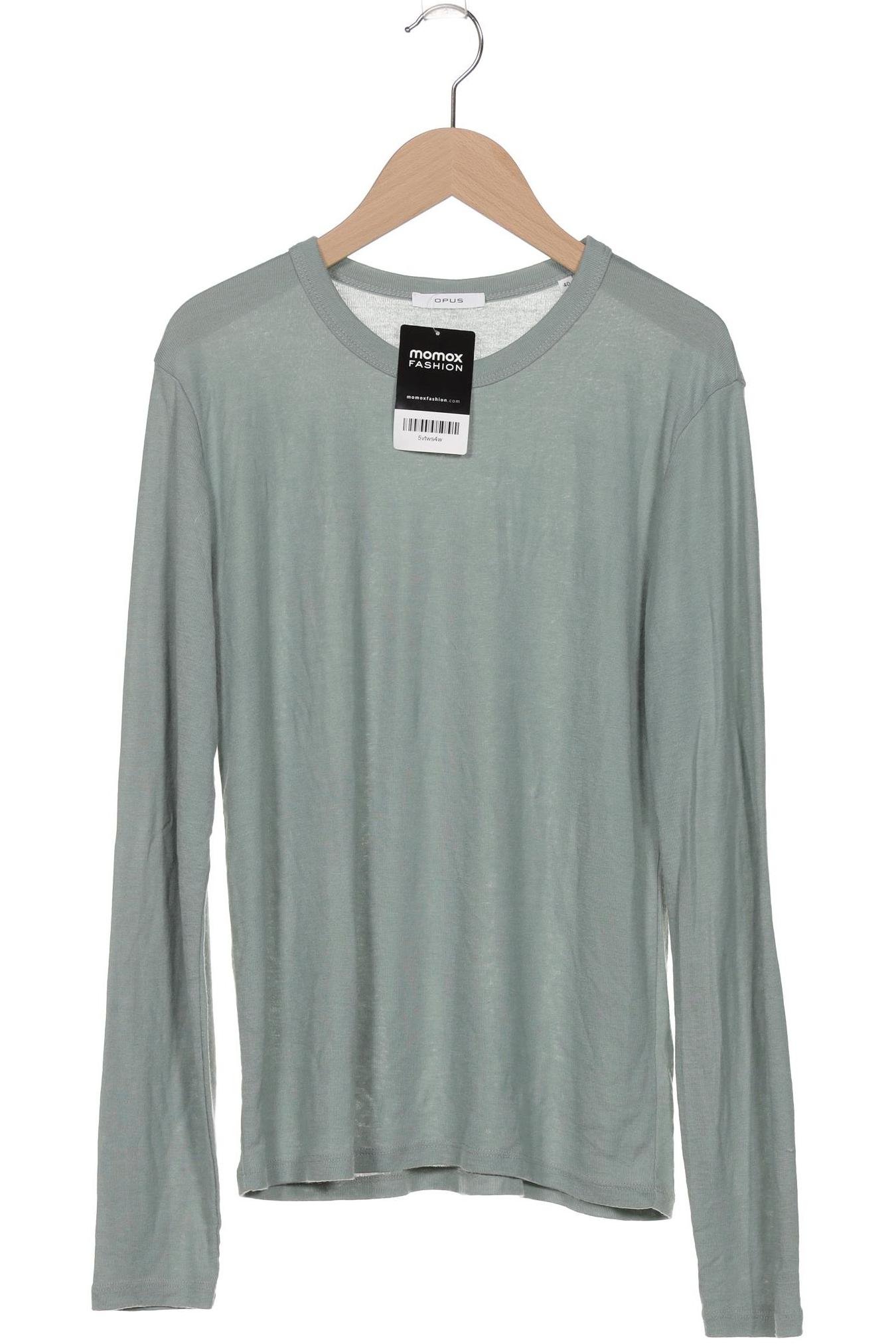 

Opus Damen Langarmshirt, türkis, Gr. 40
