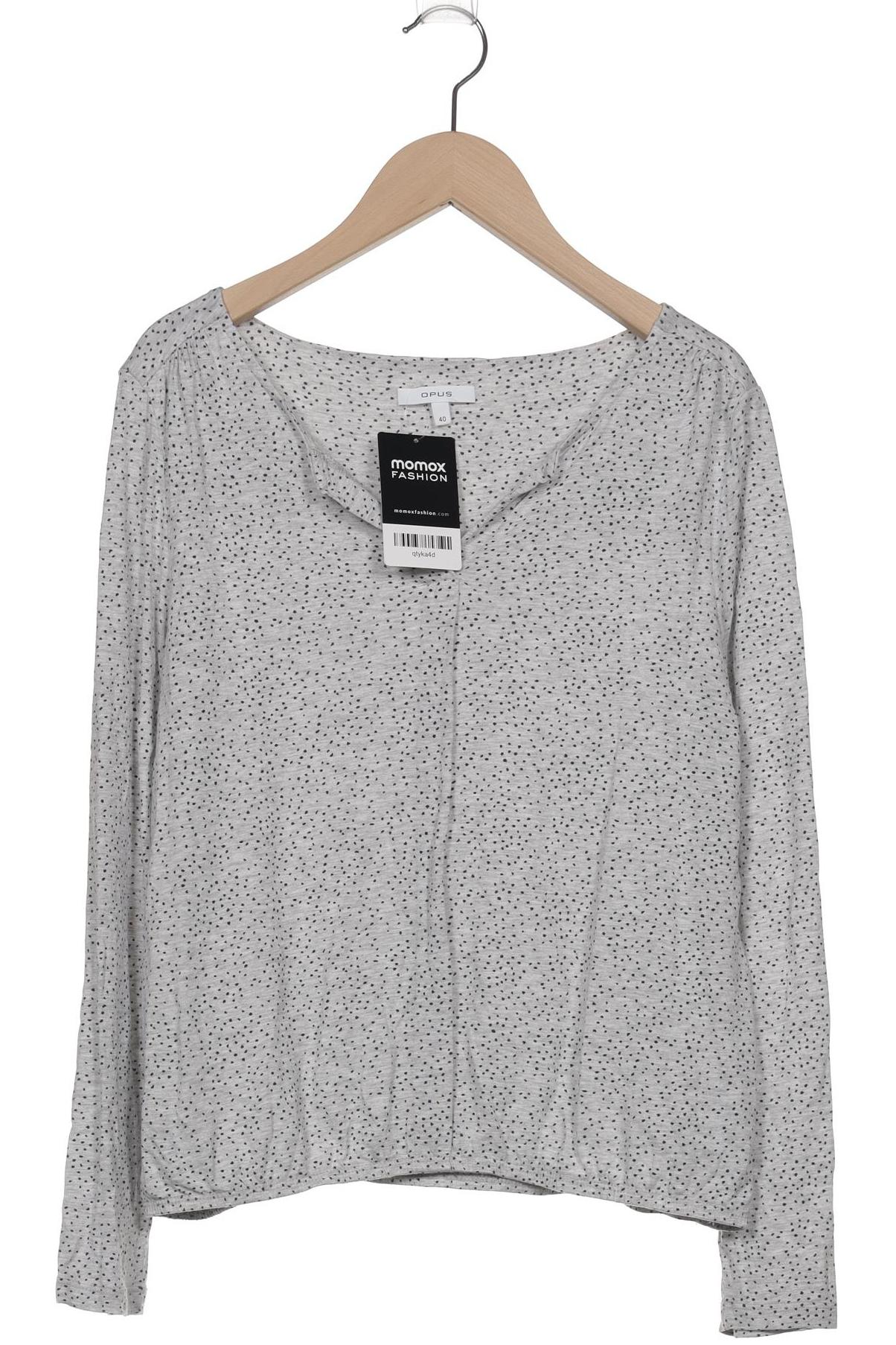

Opus Damen Langarmshirt, grau, Gr. 40