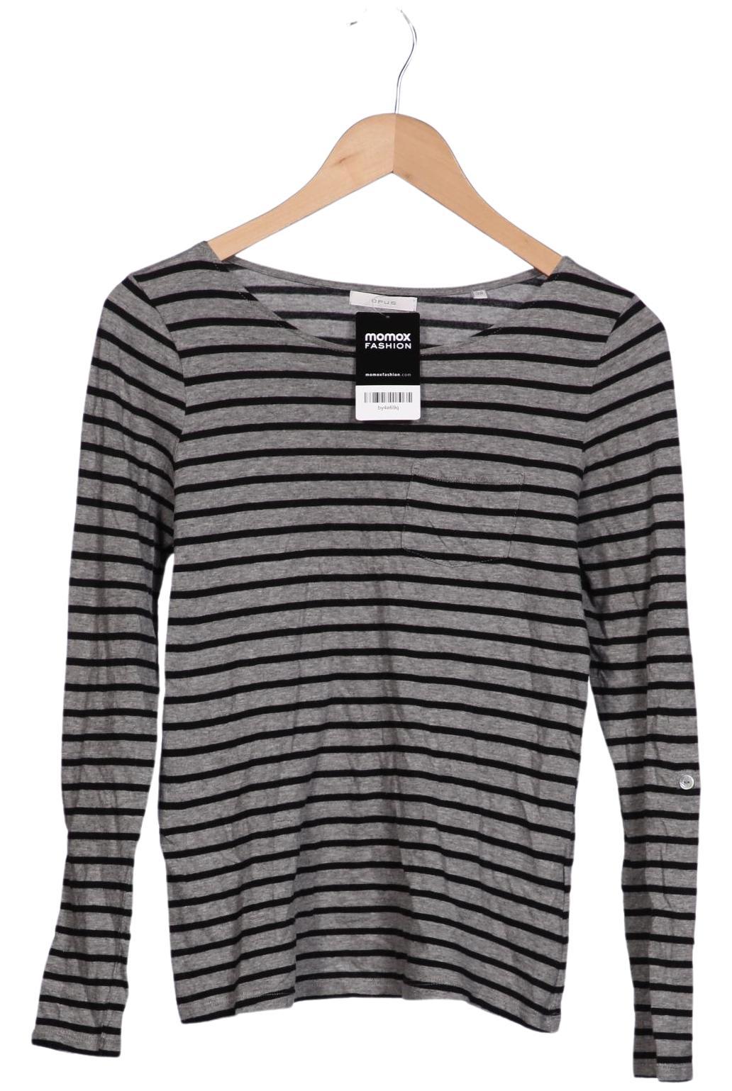 

Opus Damen Langarmshirt, grau, Gr. 38