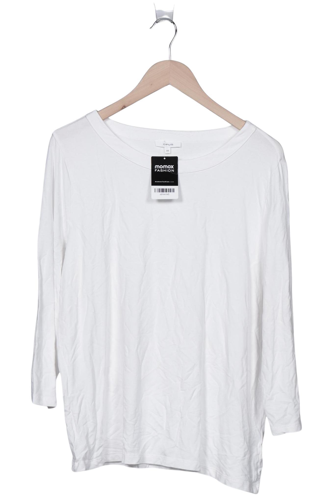 

Opus Damen Langarmshirt, weiß, Gr. 44