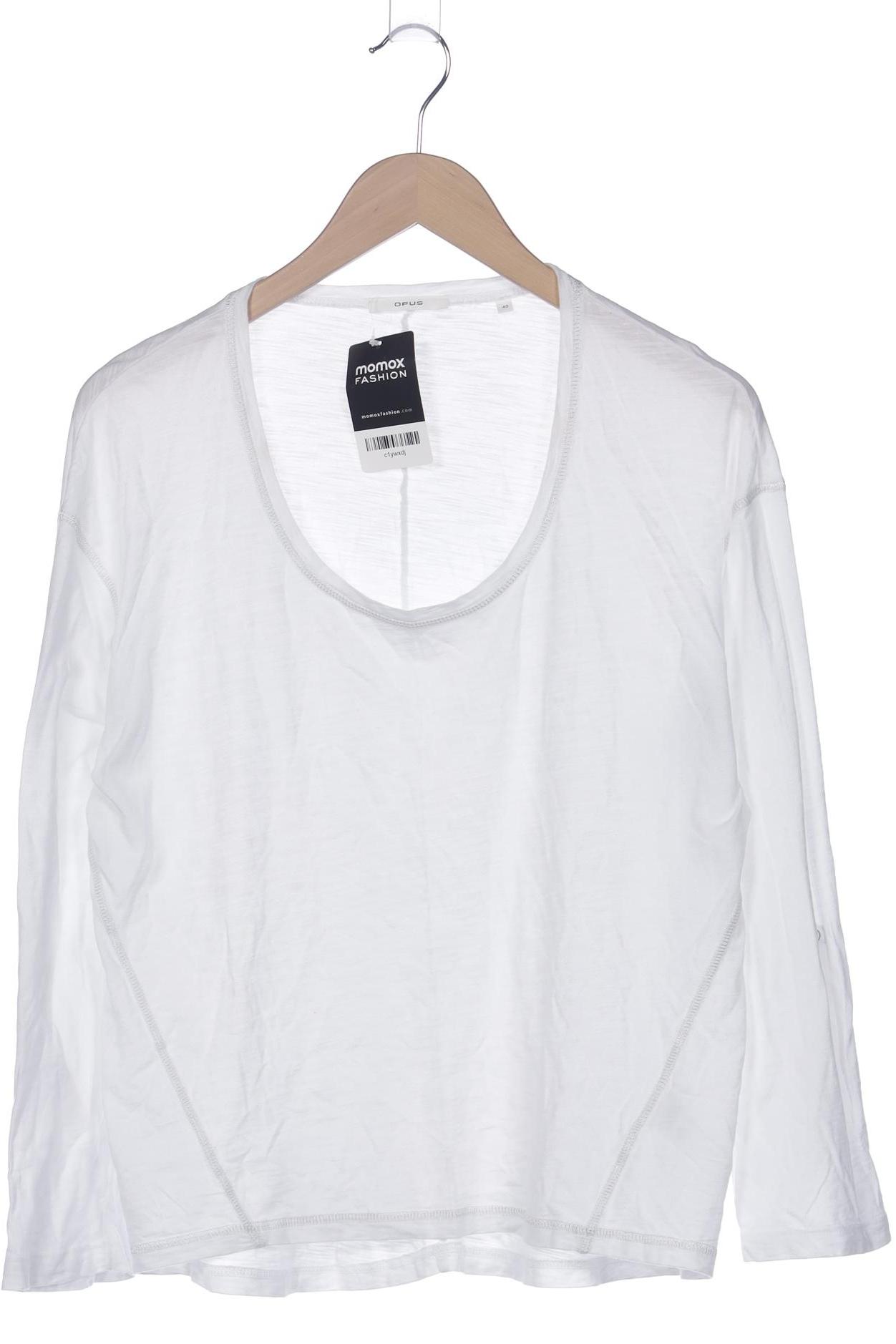 

Opus Damen Langarmshirt, weiß, Gr. 40