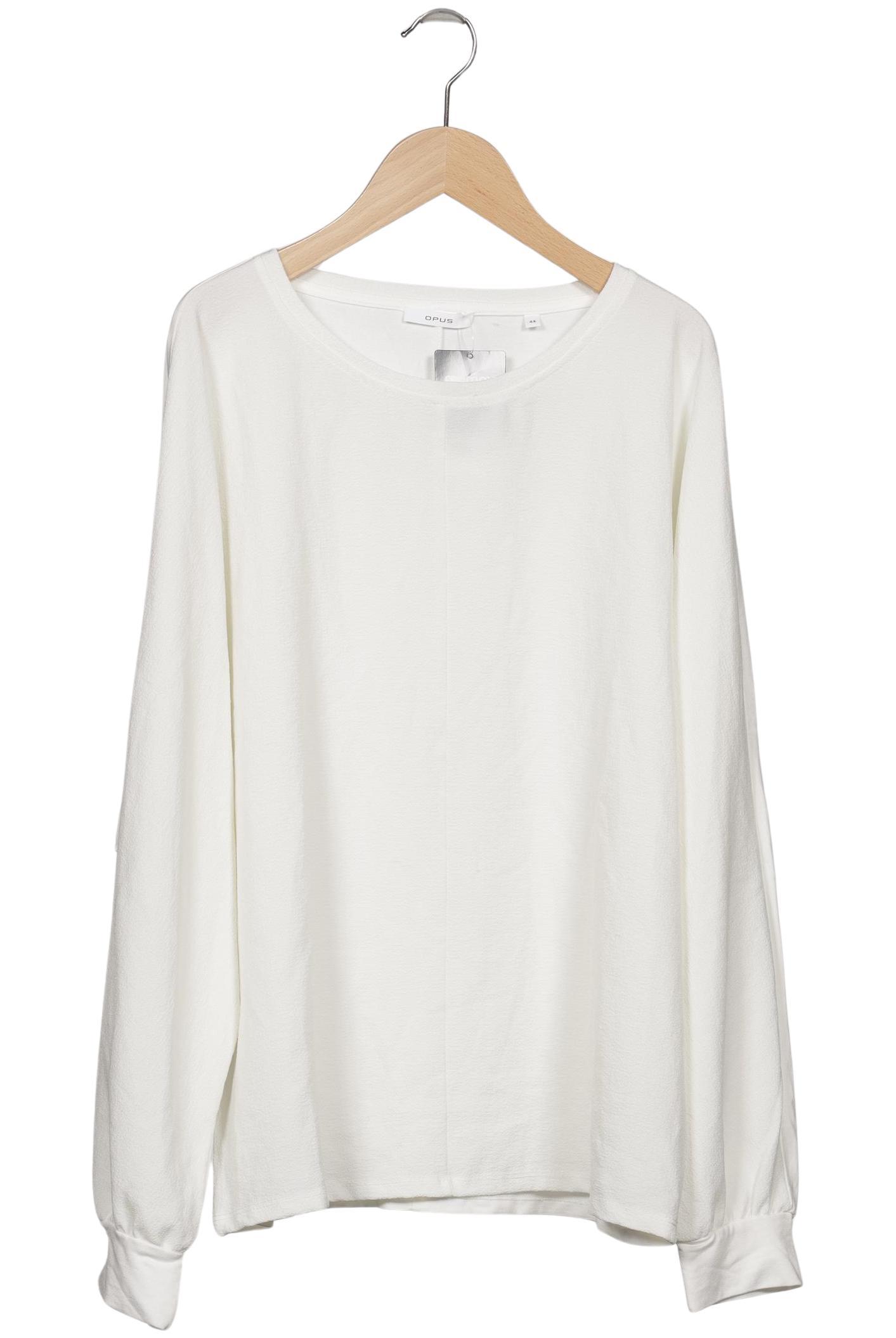 

Opus Damen Langarmshirt, weiß, Gr. 44