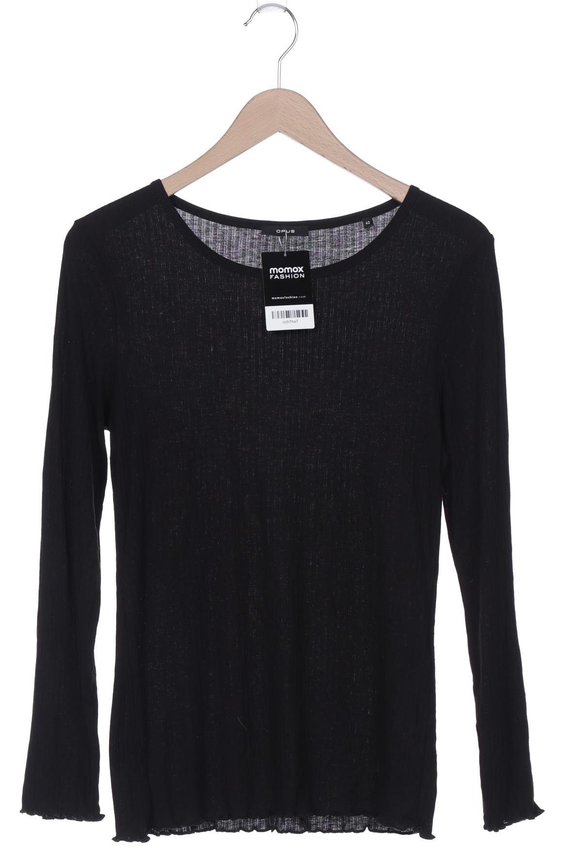 

Opus Damen Langarmshirt, schwarz, Gr. 42