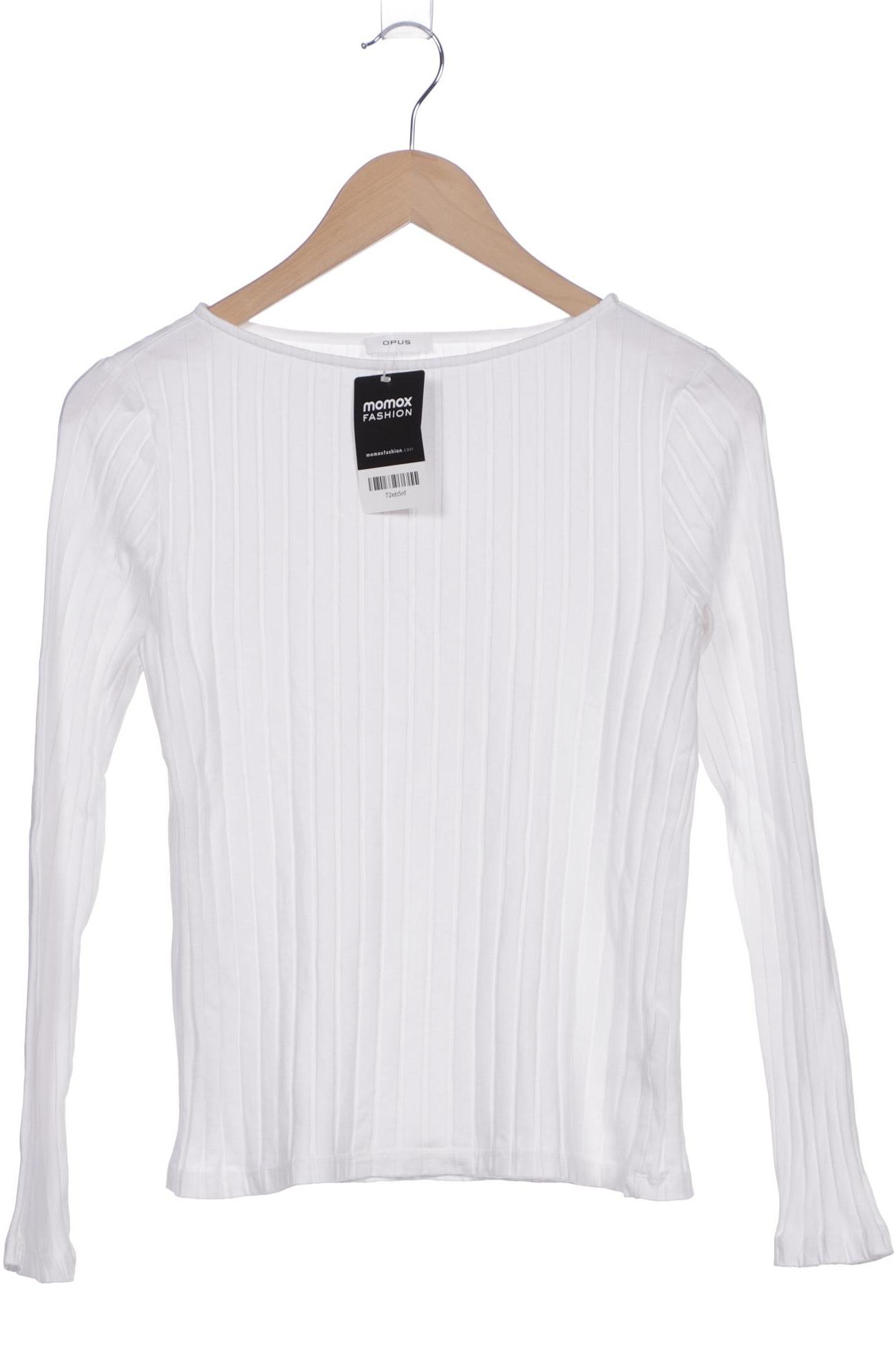 

Opus Damen Langarmshirt, weiß, Gr. 38