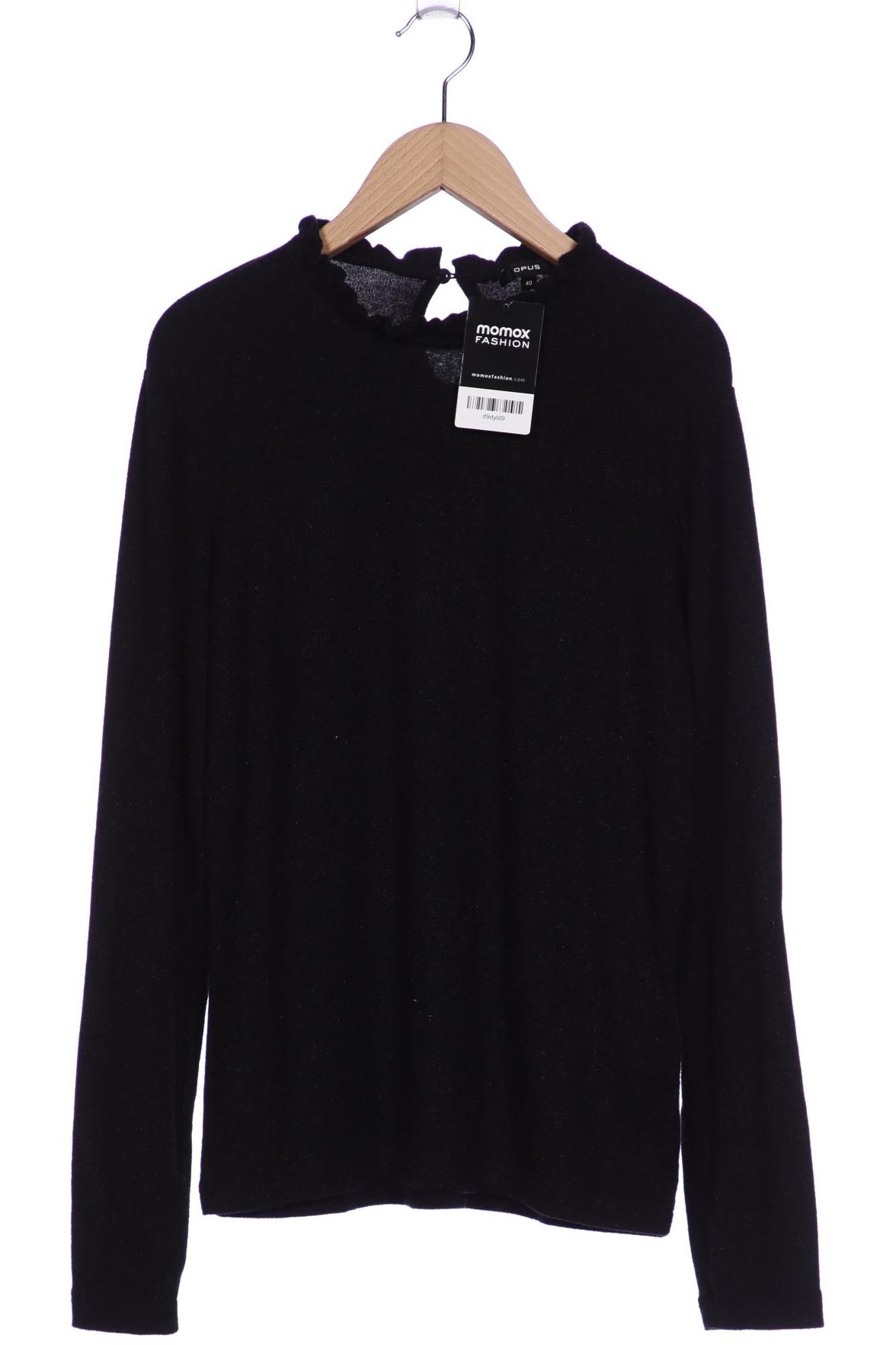 

Opus Damen Langarmshirt, schwarz, Gr. 40