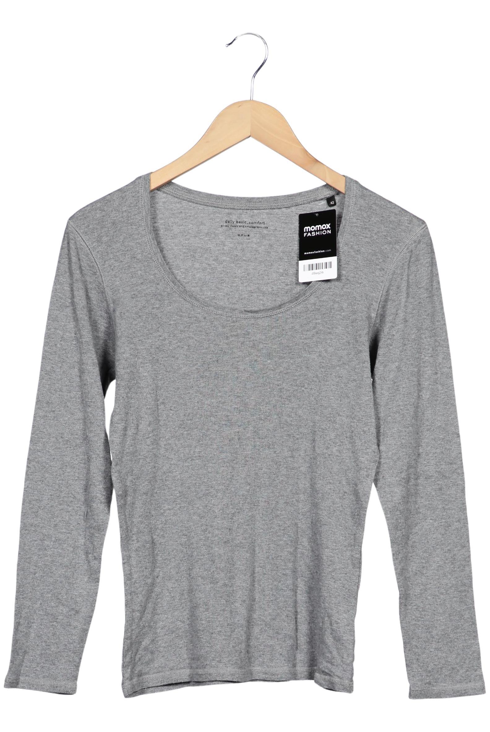 

Opus Damen Langarmshirt, grau, Gr. 42