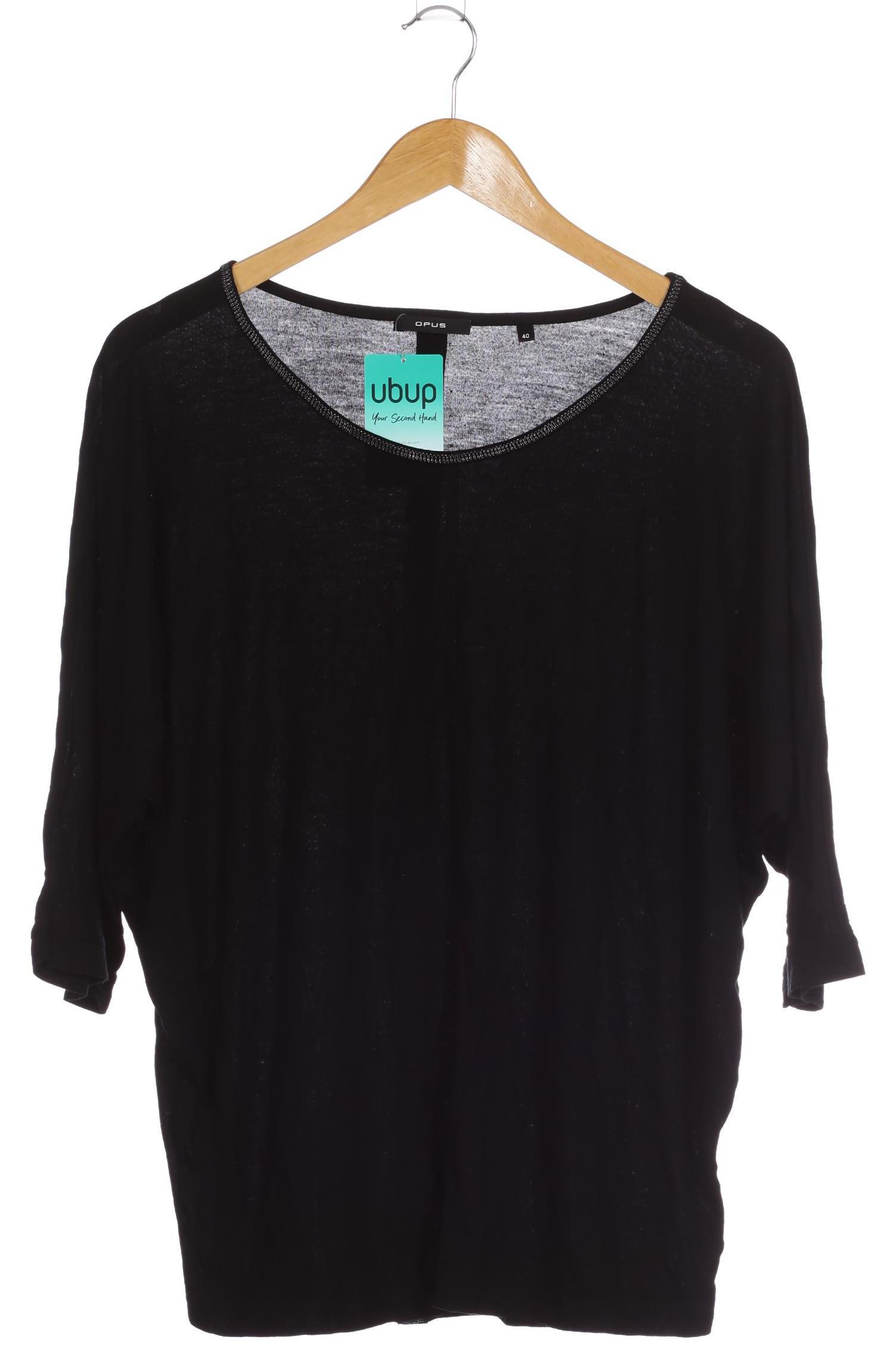 

Opus Damen Langarmshirt, schwarz, Gr. 40