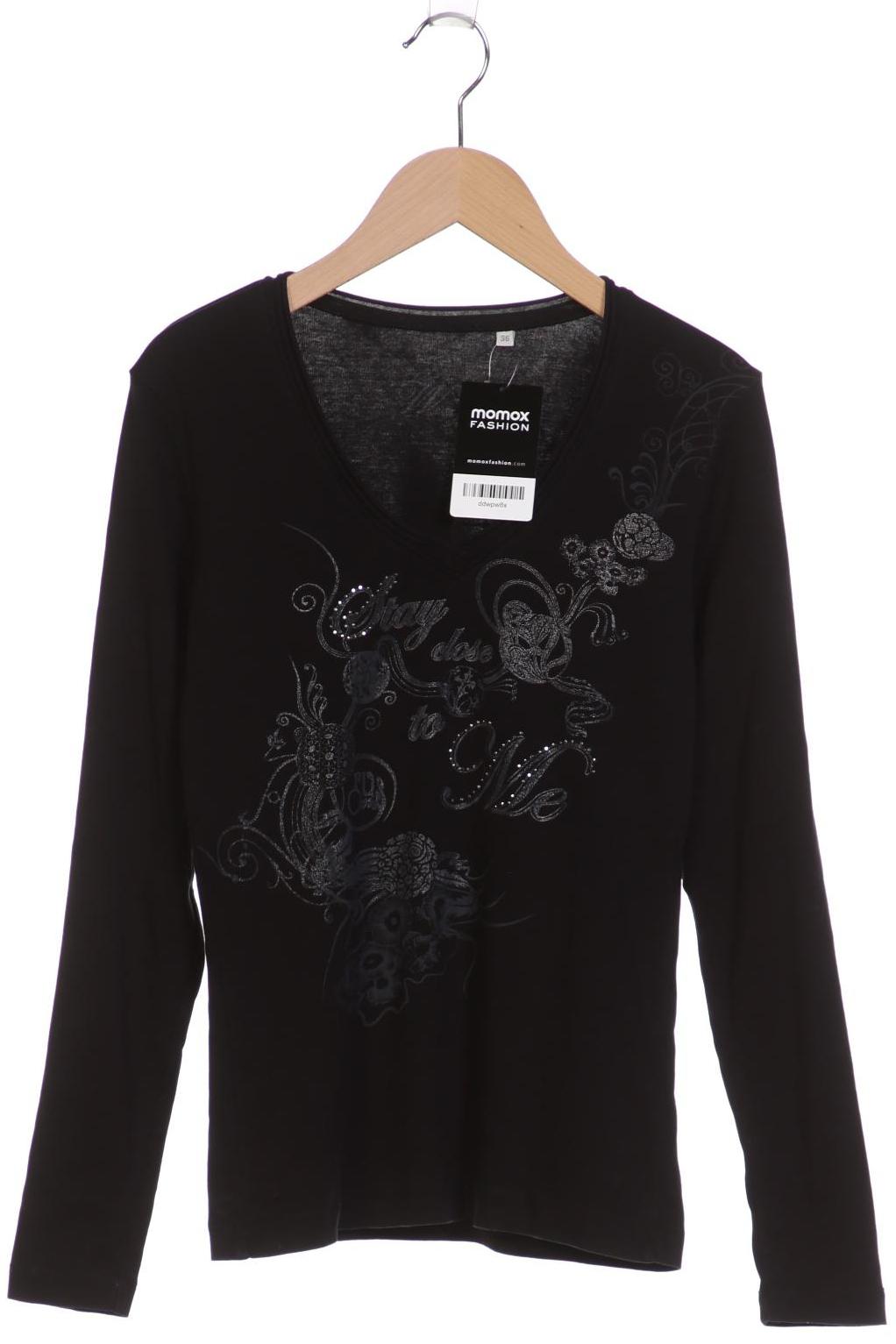 

Opus Damen Langarmshirt, schwarz, Gr. 36