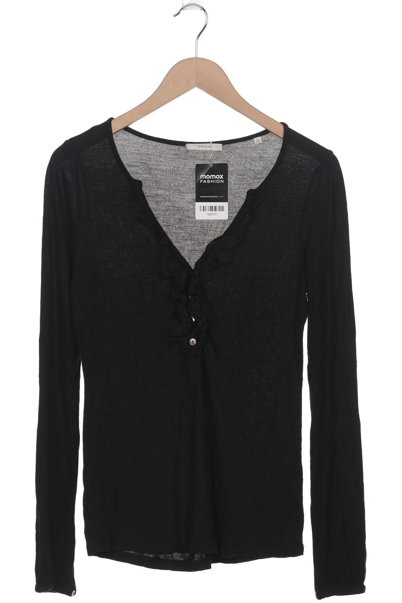 

Opus Damen Langarmshirt, schwarz, Gr. 36