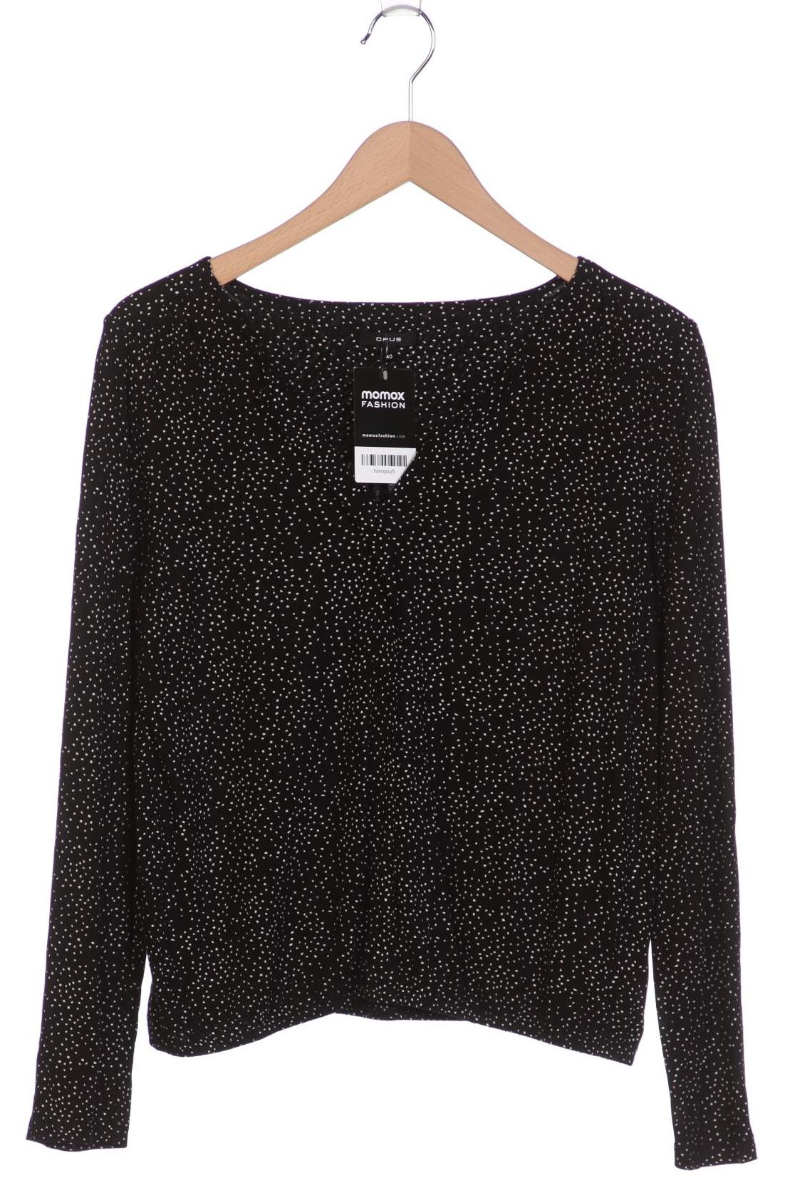 

Opus Damen Langarmshirt, schwarz, Gr. 40