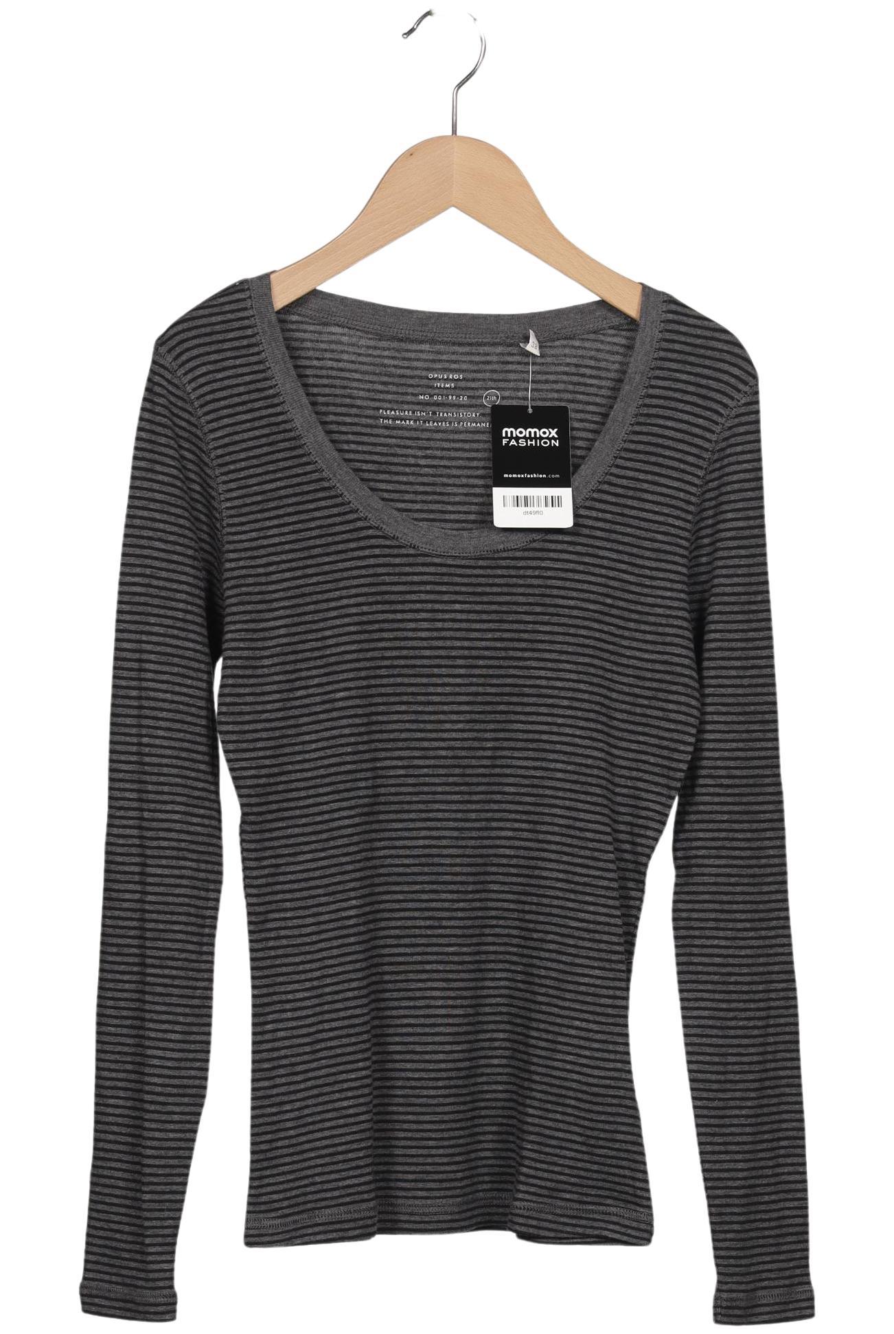 

Opus Damen Langarmshirt, grau, Gr. 38