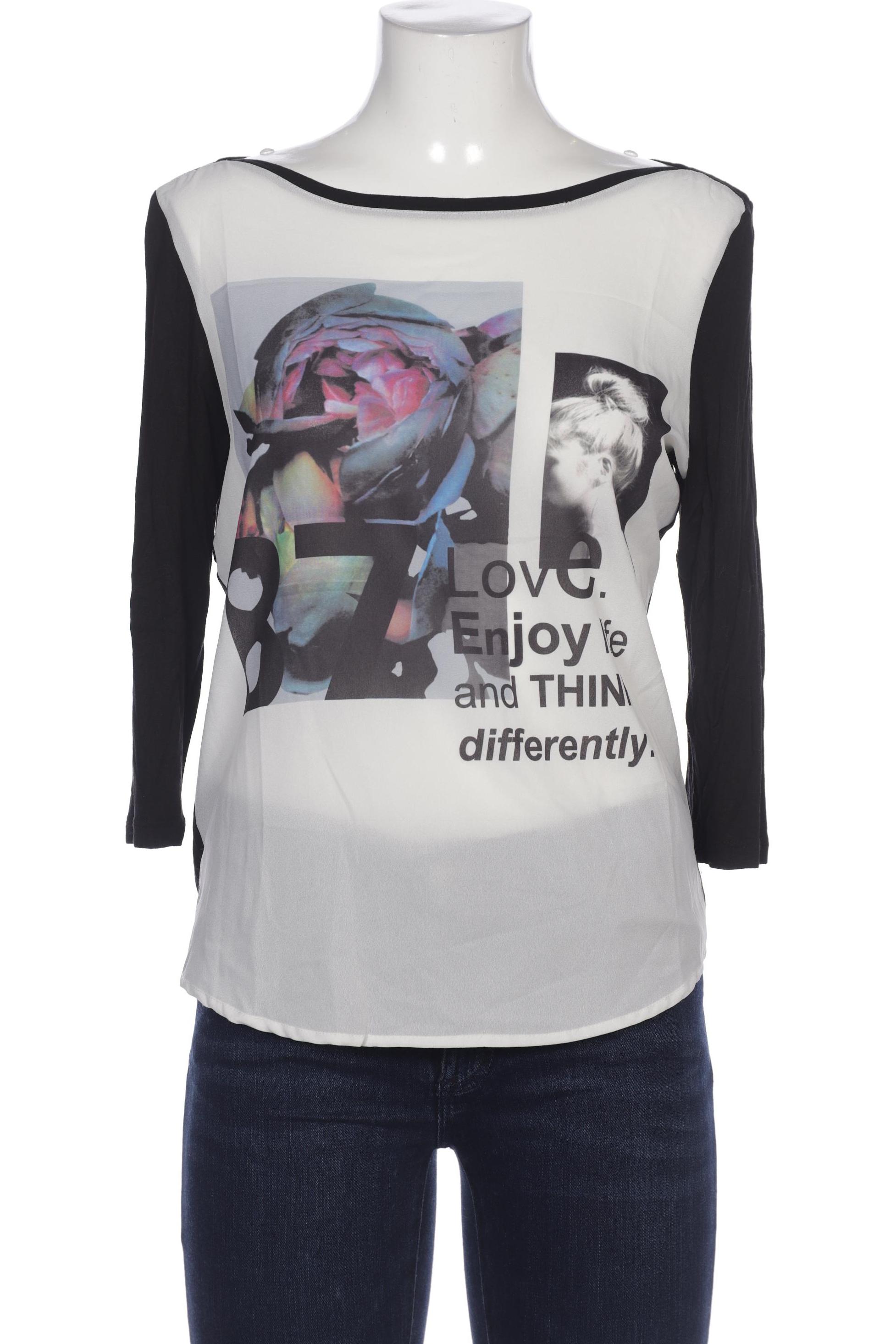 

Opus Damen Langarmshirt, weiß, Gr. 38