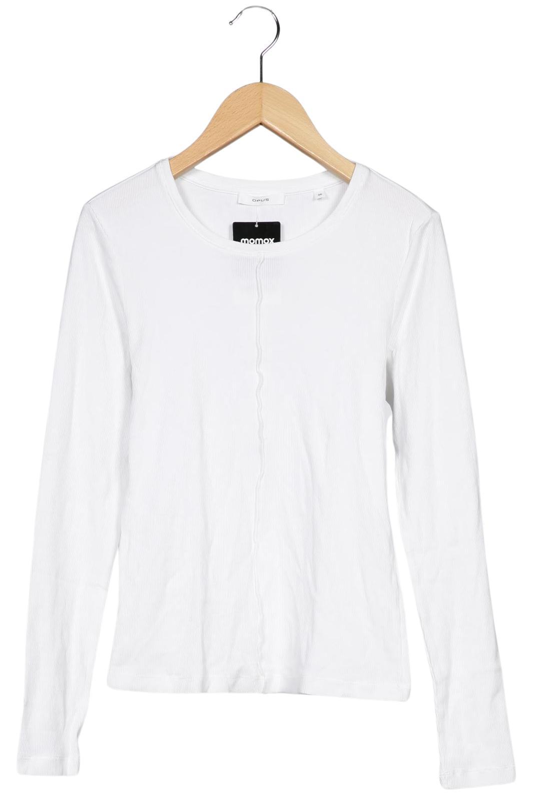 

Opus Damen Langarmshirt, weiß, Gr. 36