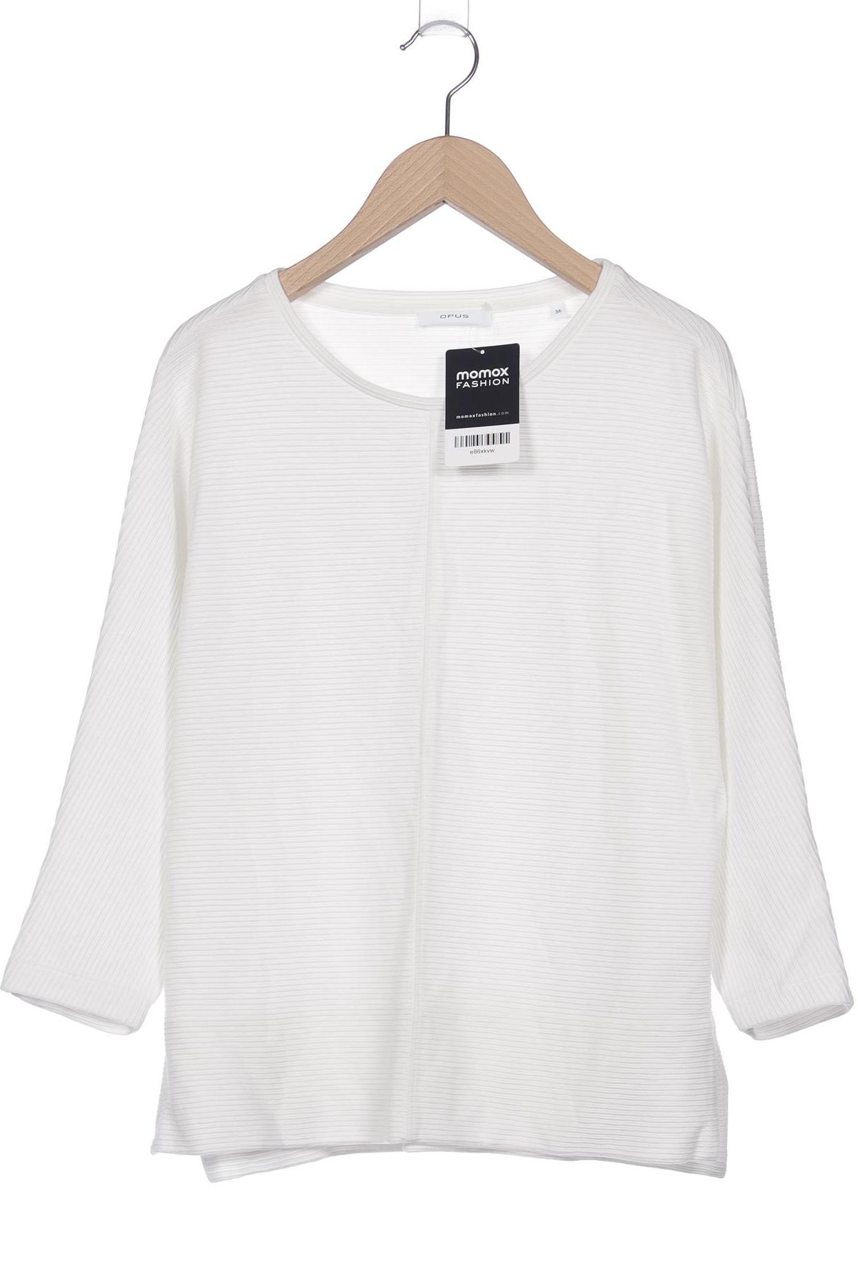 

Opus Damen Langarmshirt, weiß, Gr. 36