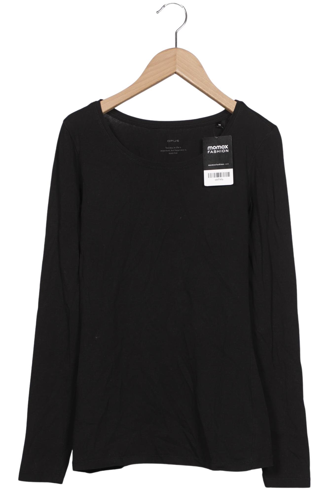 

Opus Damen Langarmshirt, schwarz, Gr. 36