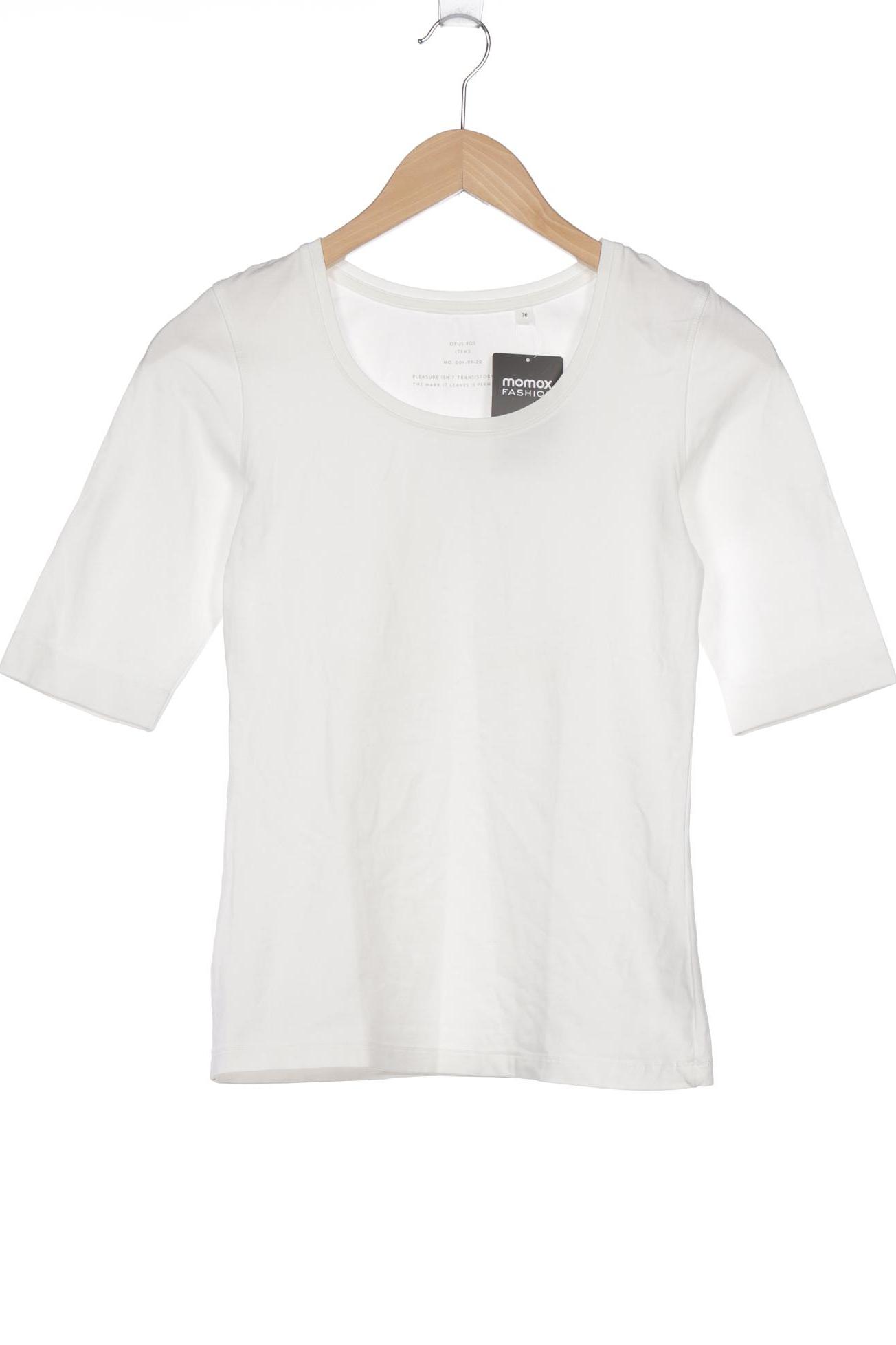 

Opus Damen Langarmshirt, weiß, Gr. 36