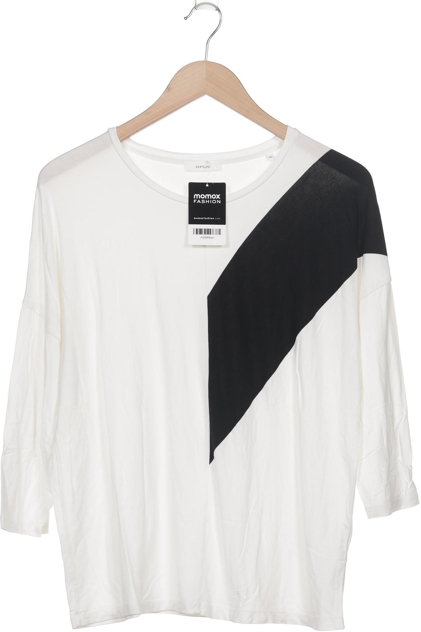 

Opus Damen Langarmshirt, weiß, Gr. 40