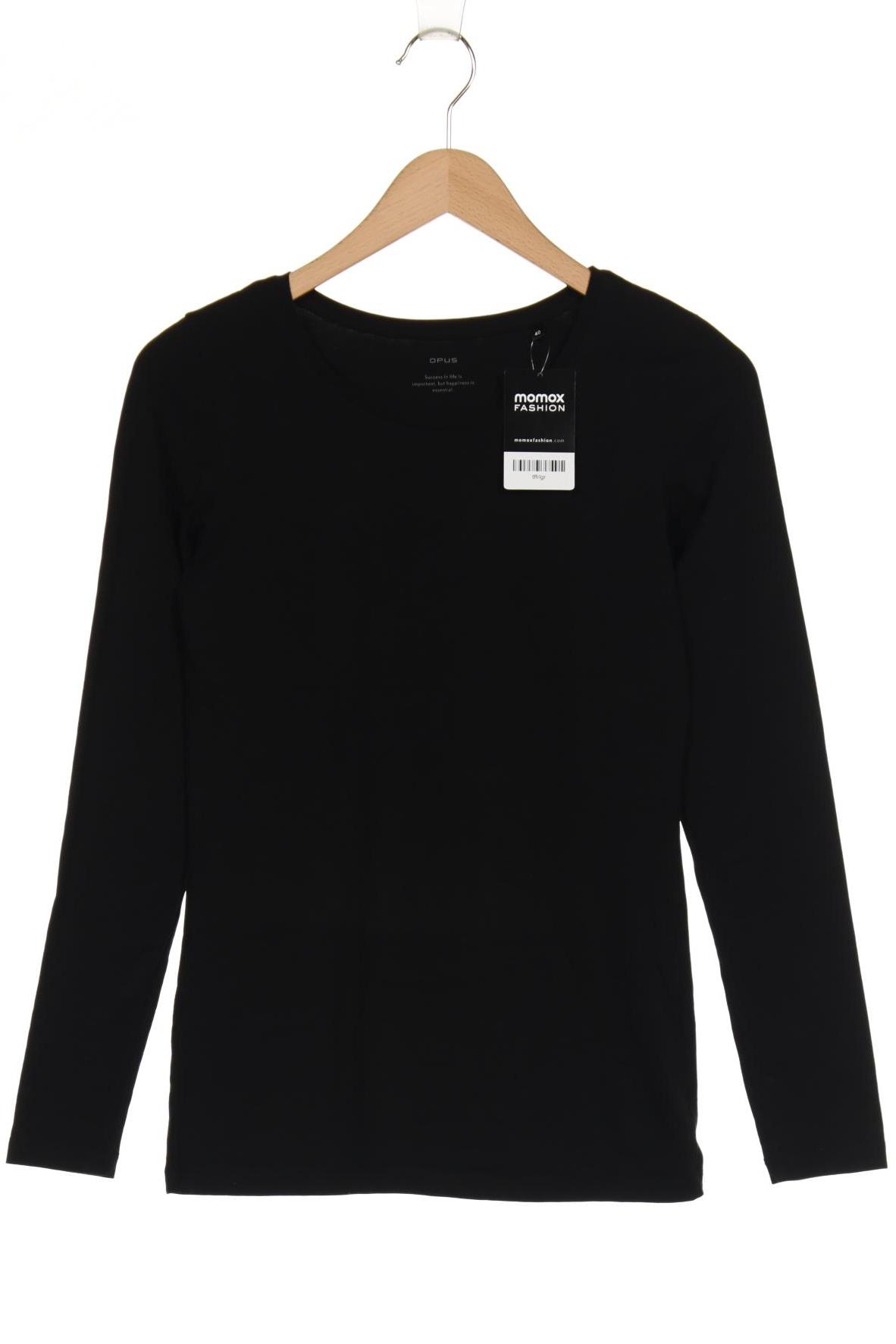 

Opus Damen Langarmshirt, schwarz, Gr. 40