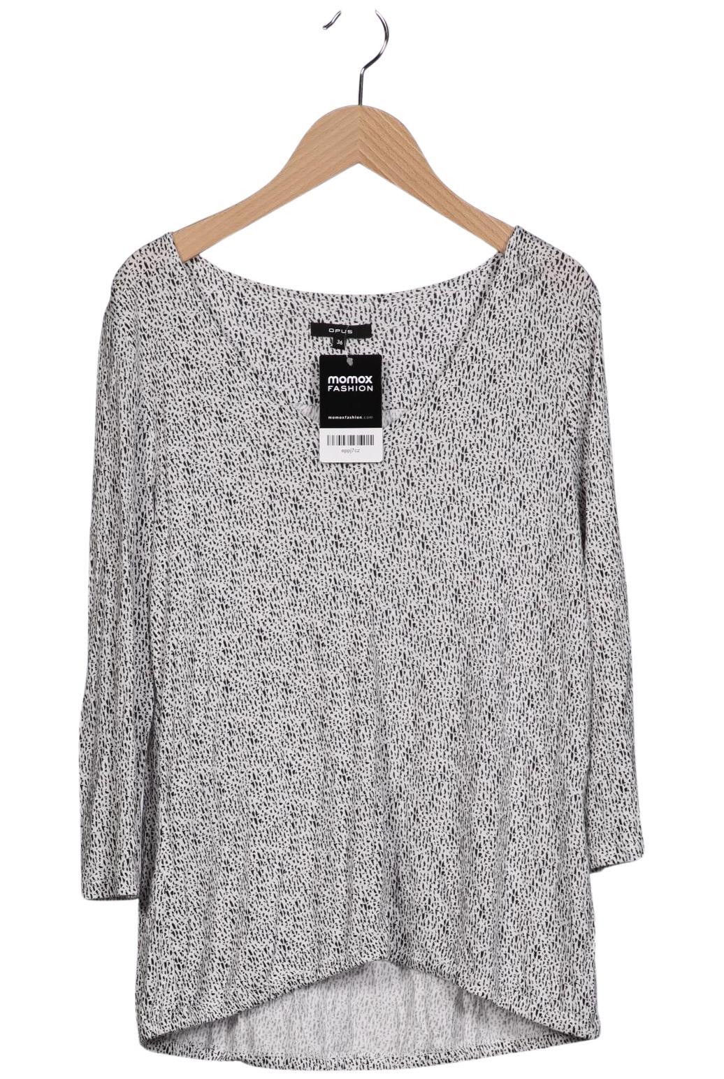 

Opus Damen Langarmshirt, weiß, Gr. 36