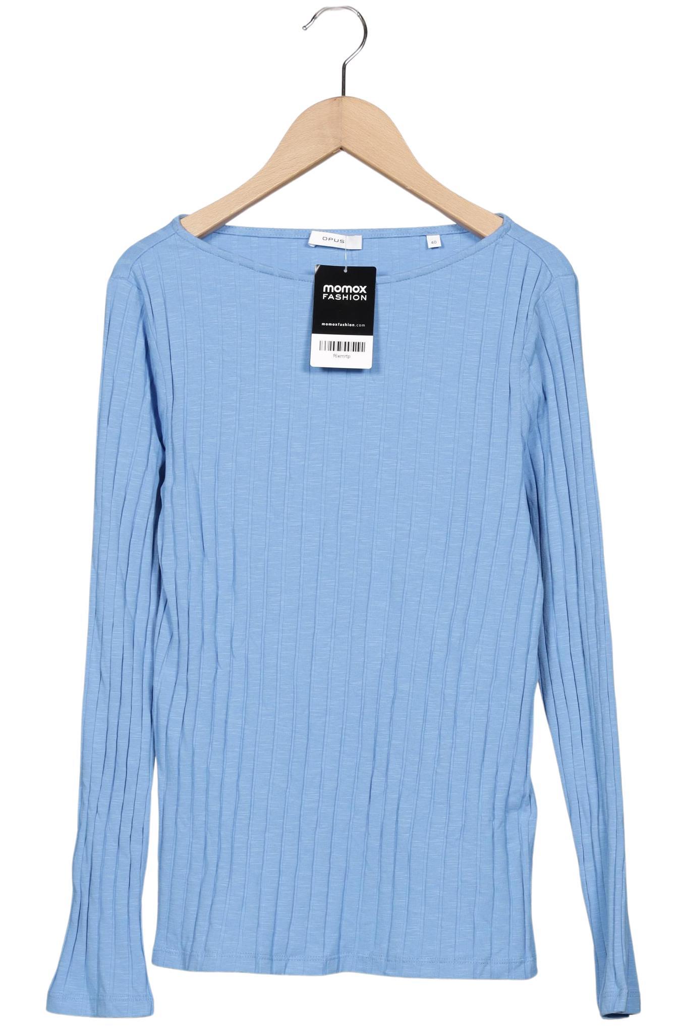 

Opus Damen Langarmshirt, hellblau, Gr. 40