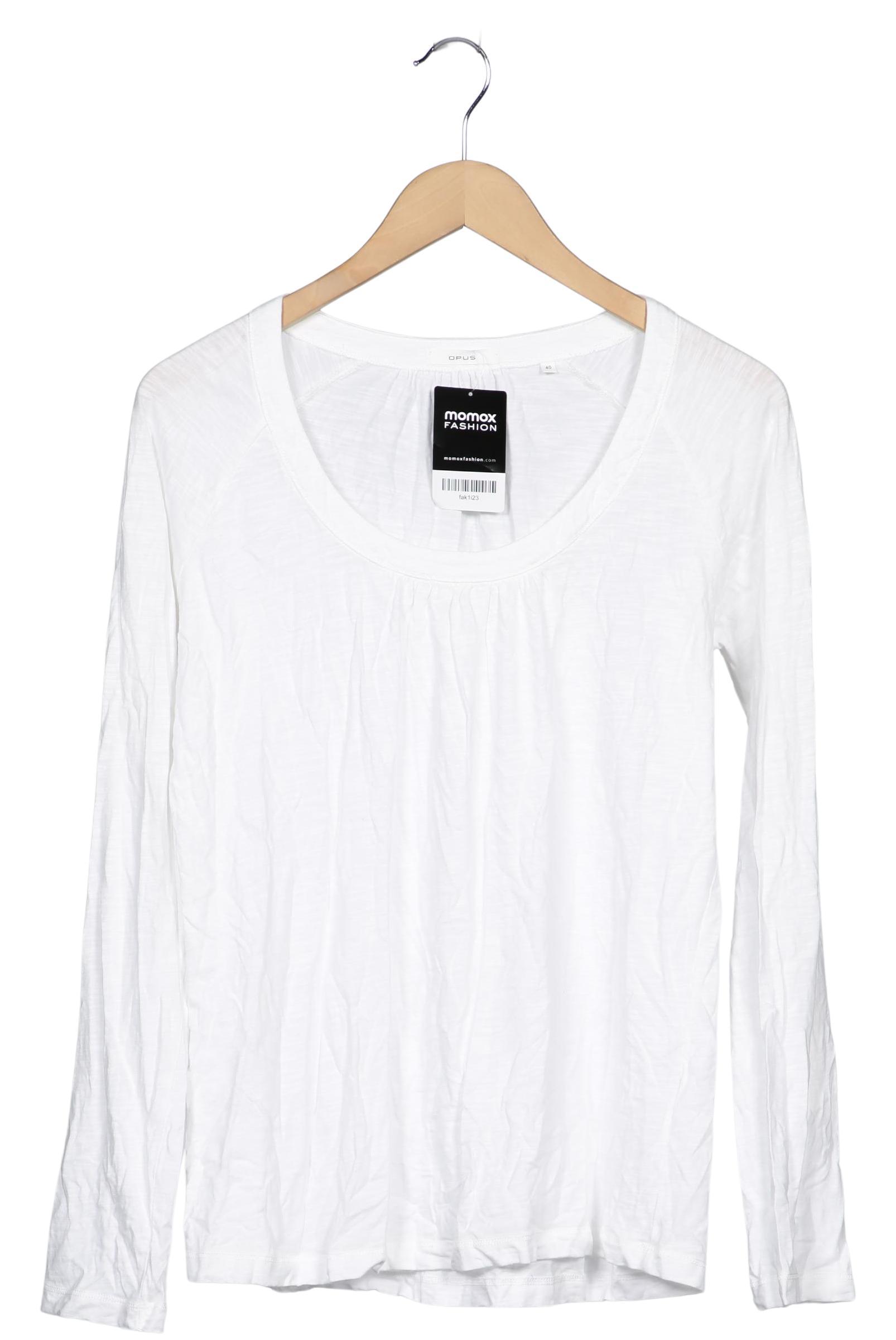 

Opus Damen Langarmshirt, weiß, Gr. 40