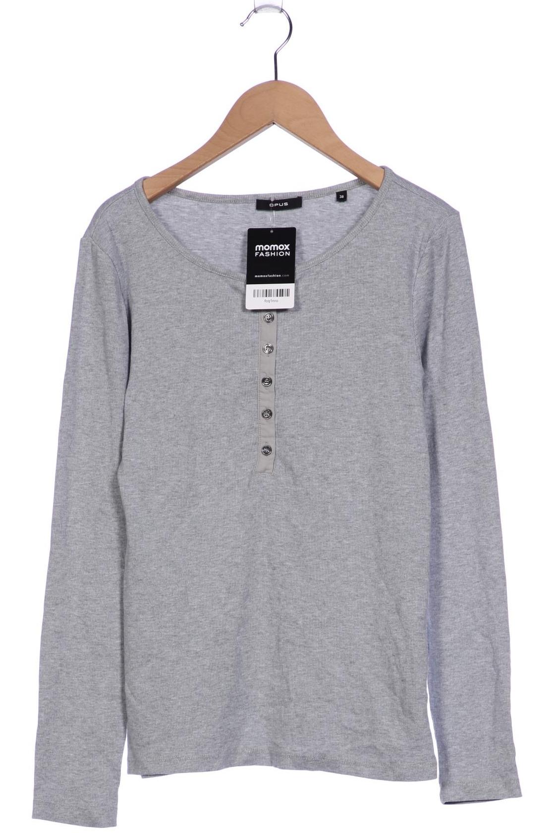 

Opus Damen Langarmshirt, grau, Gr. 38