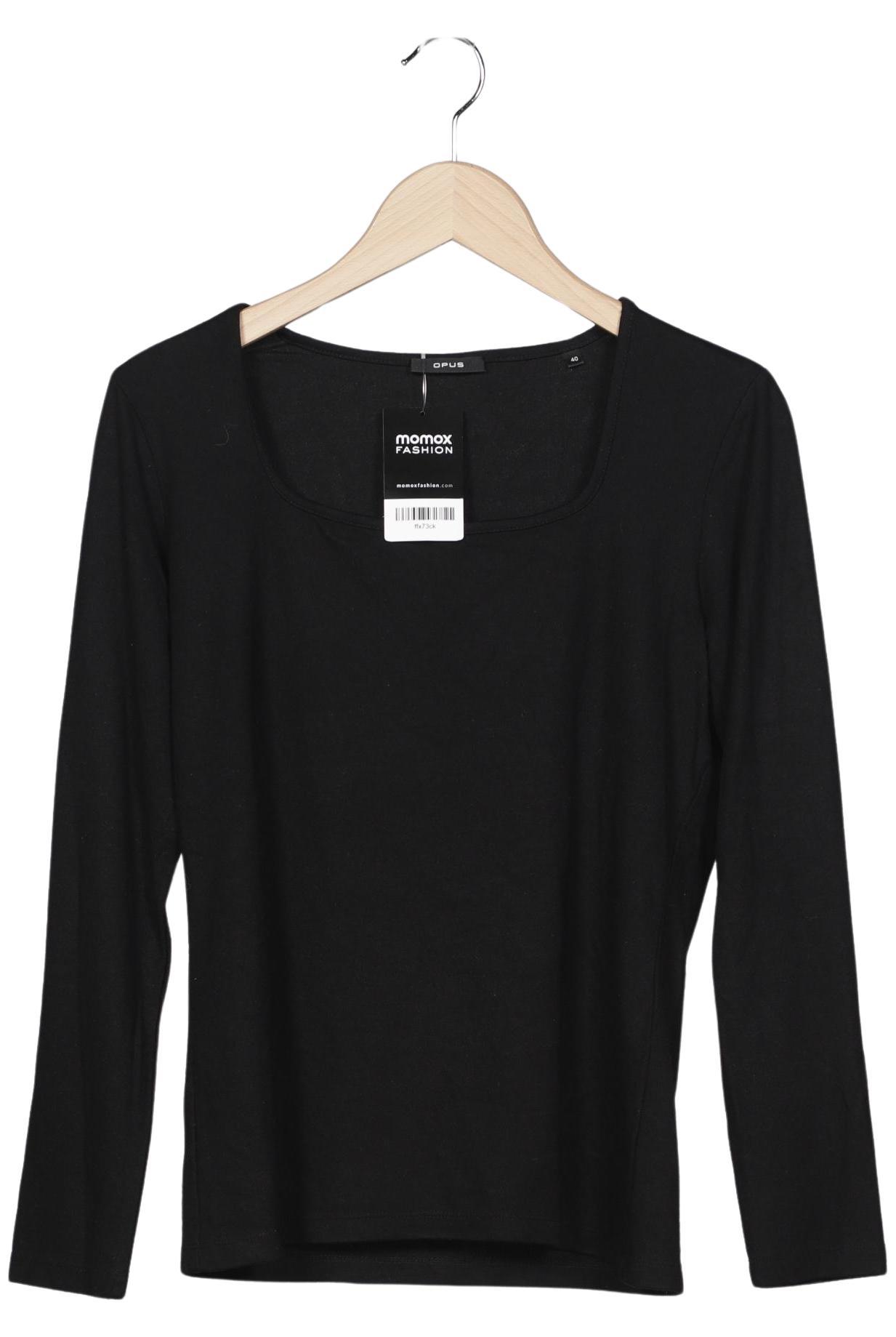 

Opus Damen Langarmshirt, schwarz, Gr. 40