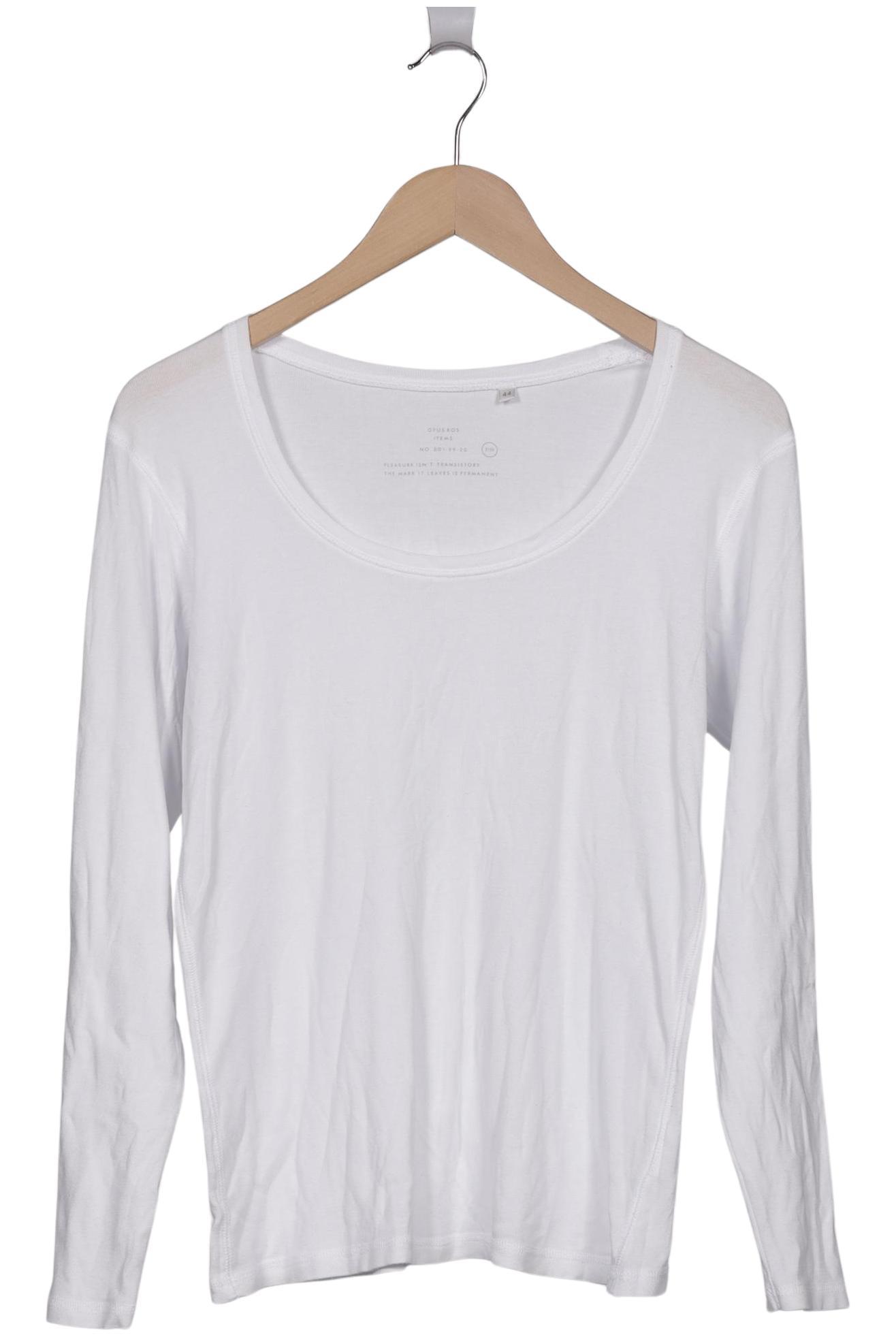 

Opus Damen Langarmshirt, weiß, Gr. 44