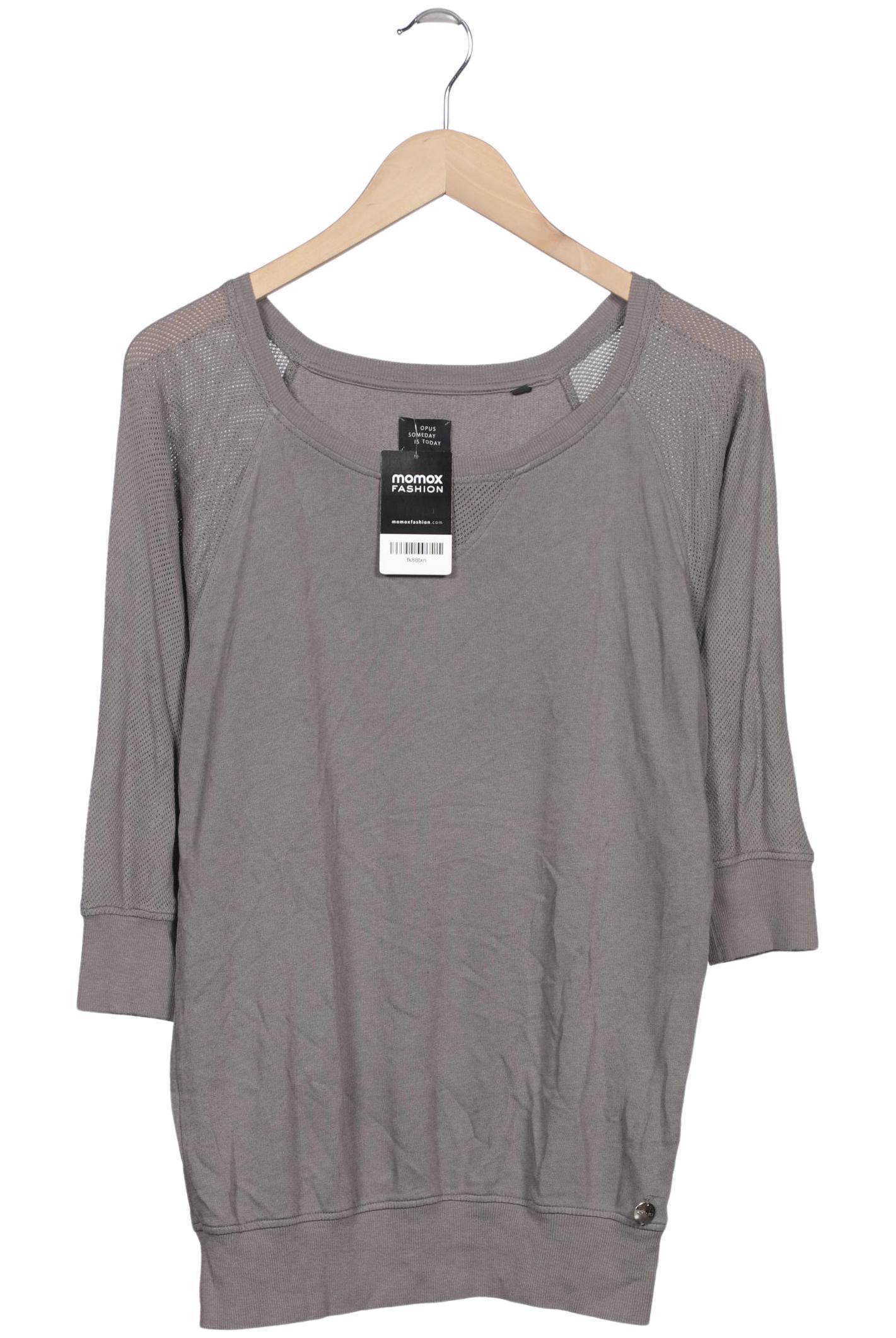 

Opus Damen Langarmshirt, grau, Gr. 38