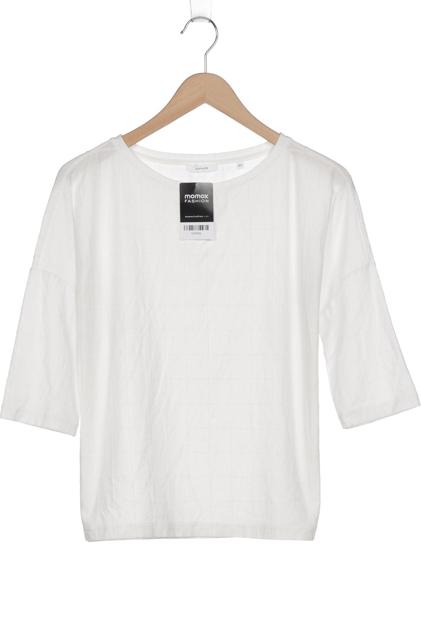

Opus Damen Langarmshirt, weiß, Gr. 40