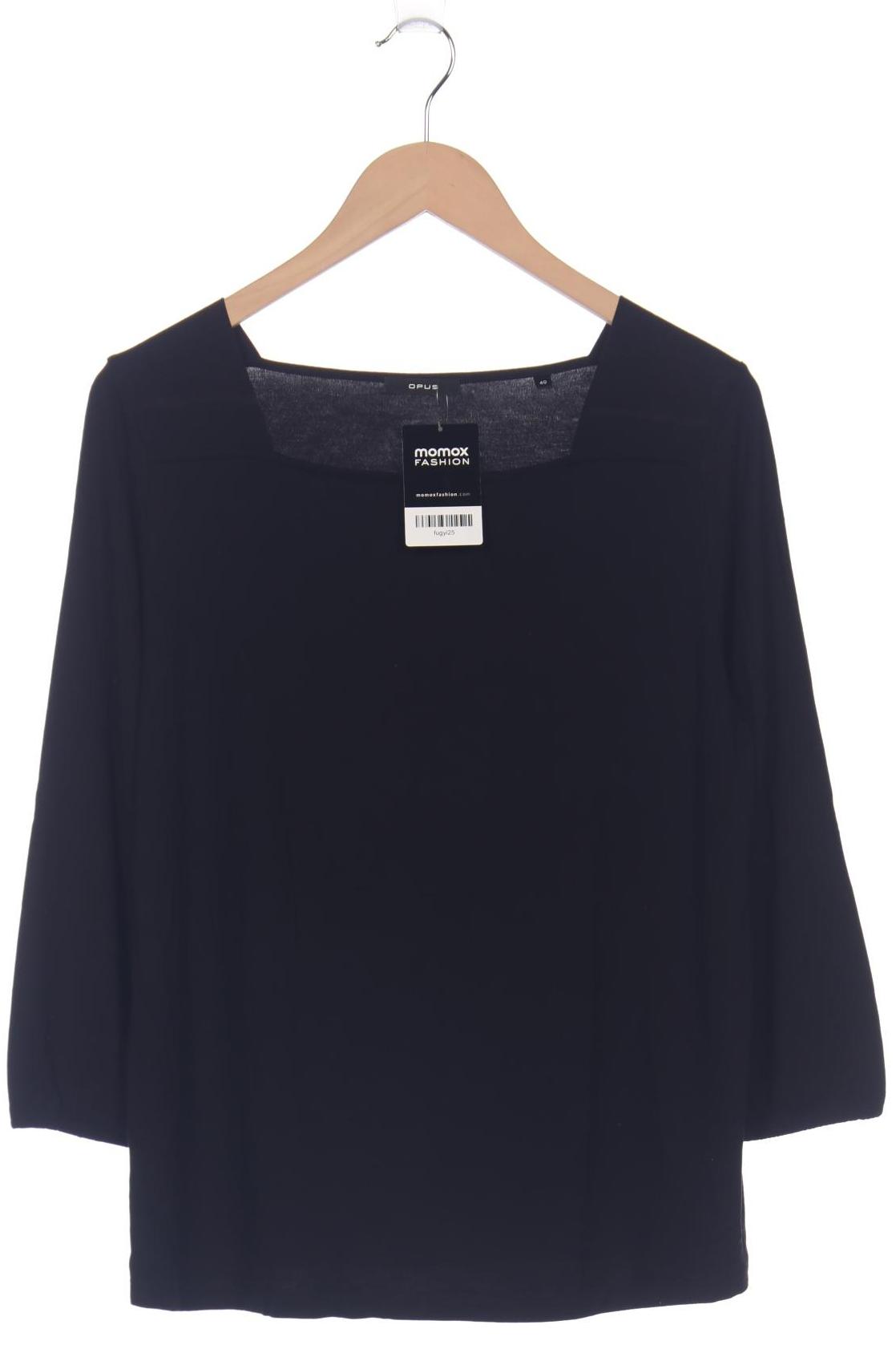 

Opus Damen Langarmshirt, schwarz, Gr. 40
