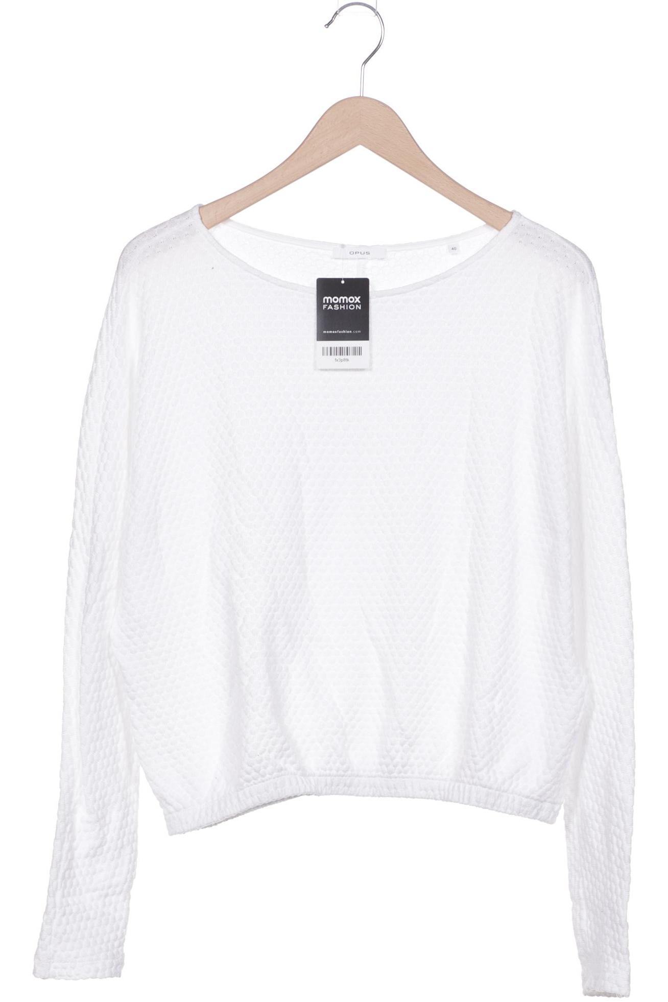 

Opus Damen Langarmshirt, weiß, Gr. 40