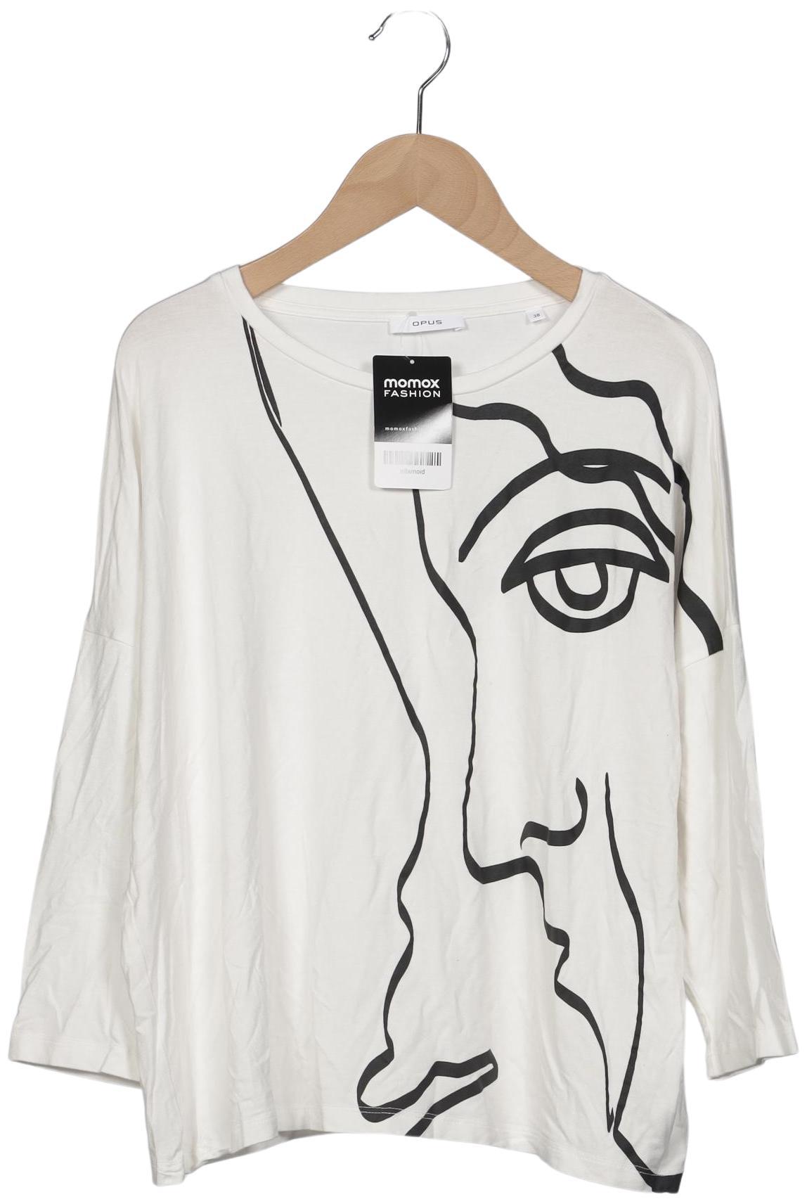

Opus Damen Langarmshirt, weiß, Gr. 38