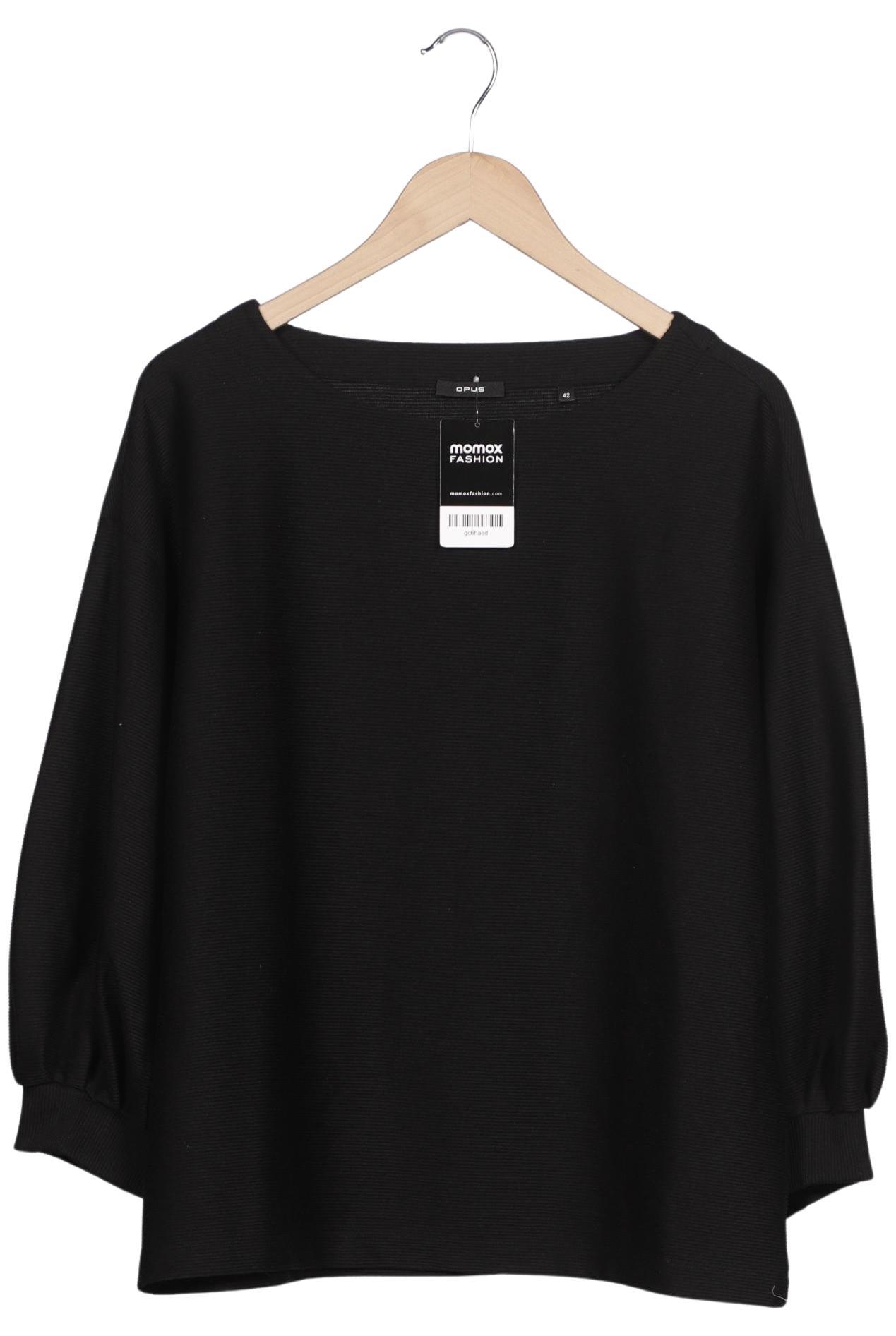 

Opus Damen Langarmshirt, schwarz, Gr. 42