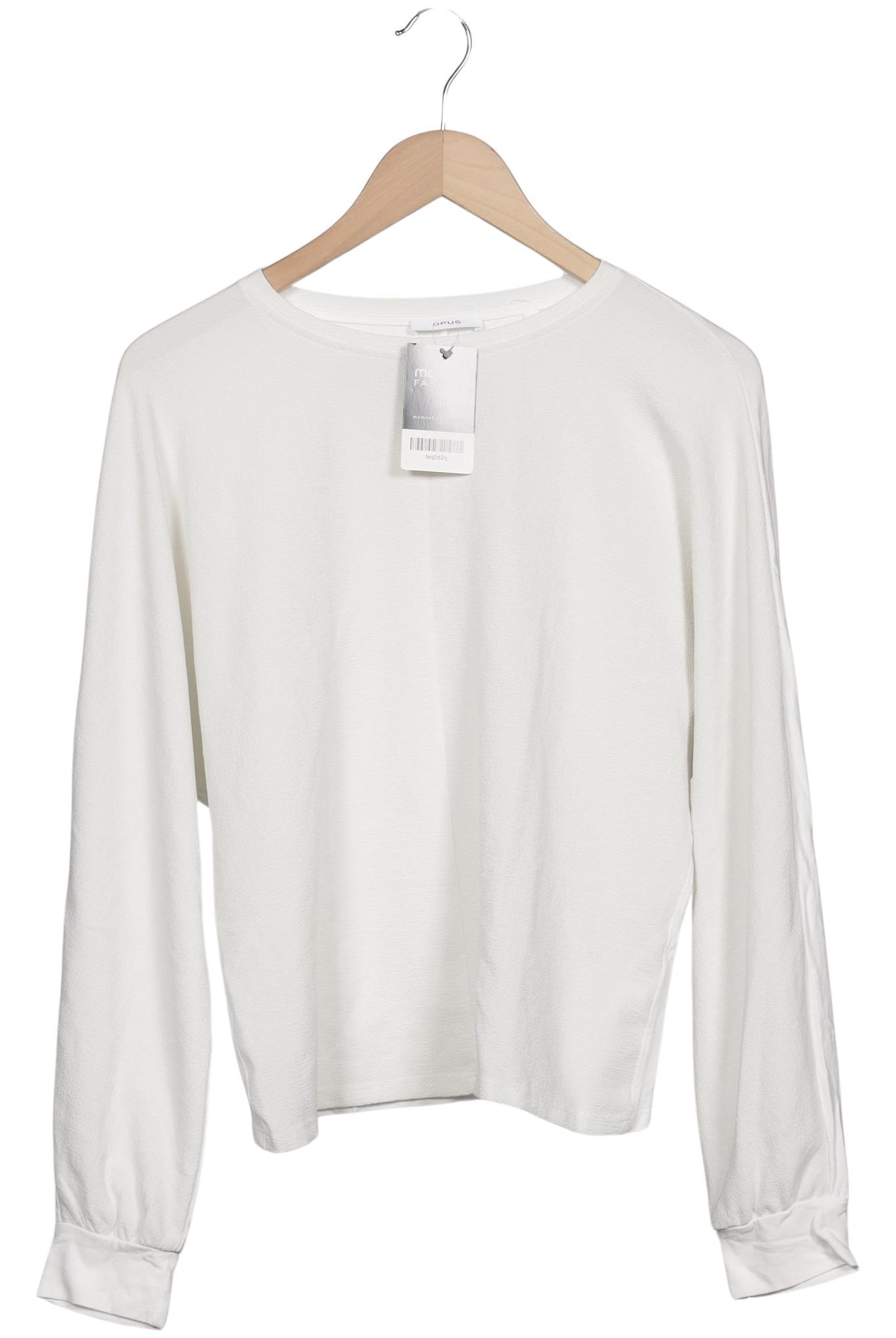 

Opus Damen Langarmshirt, weiß, Gr. 36