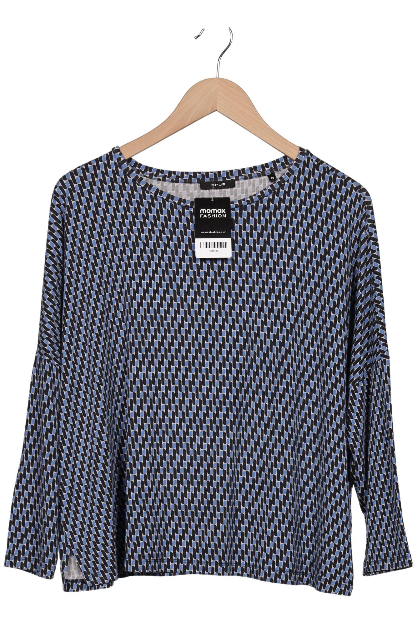 

Opus Damen Langarmshirt, blau, Gr. 40