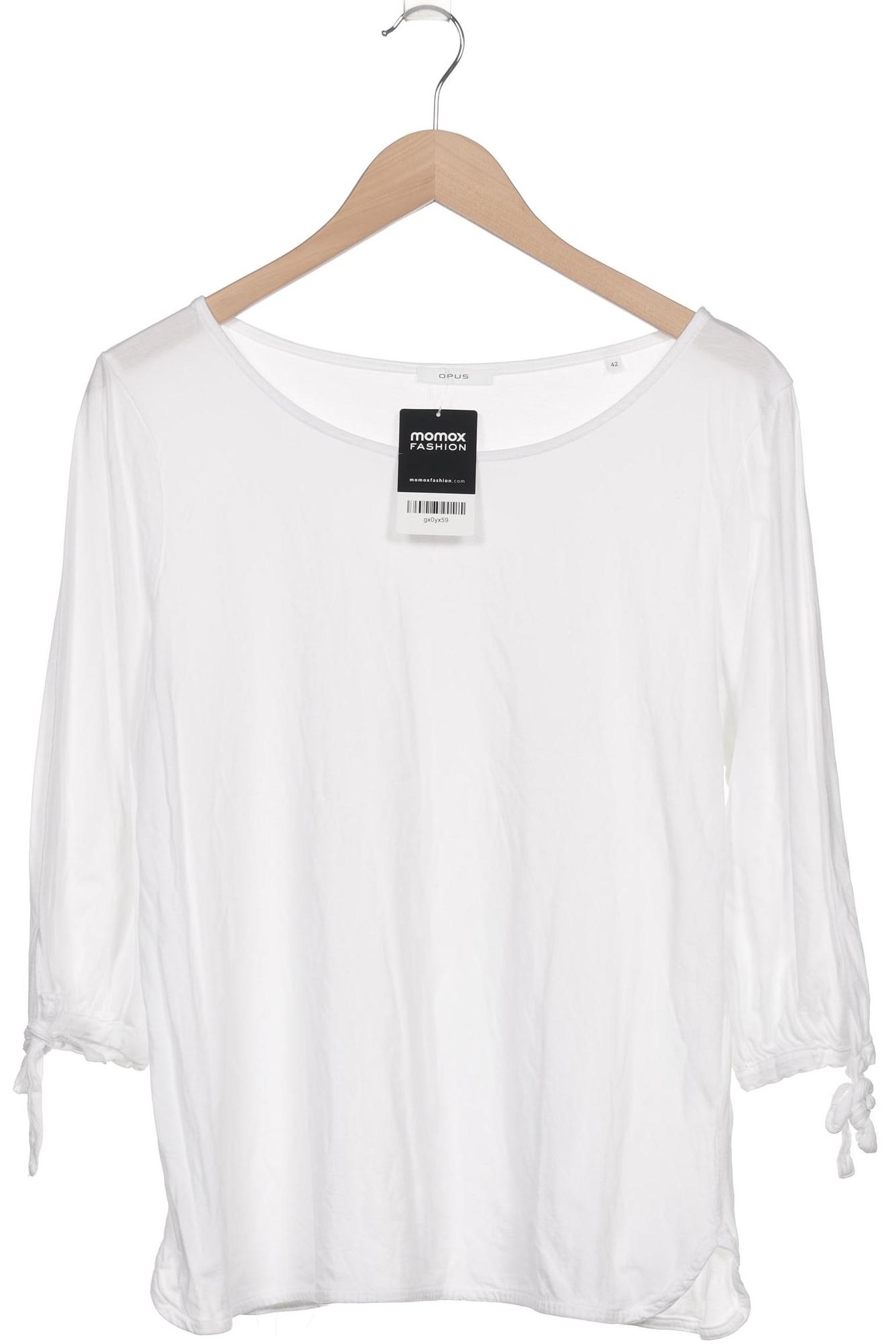 

Opus Damen Langarmshirt, weiß, Gr. 42