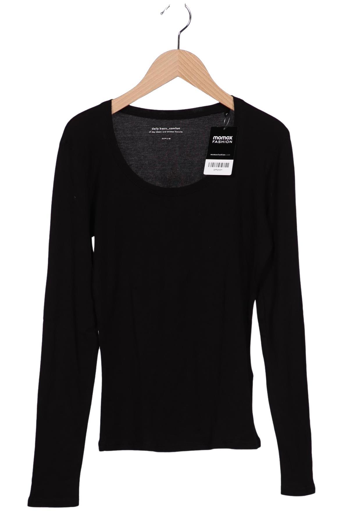 

Opus Damen Langarmshirt, schwarz, Gr. 36