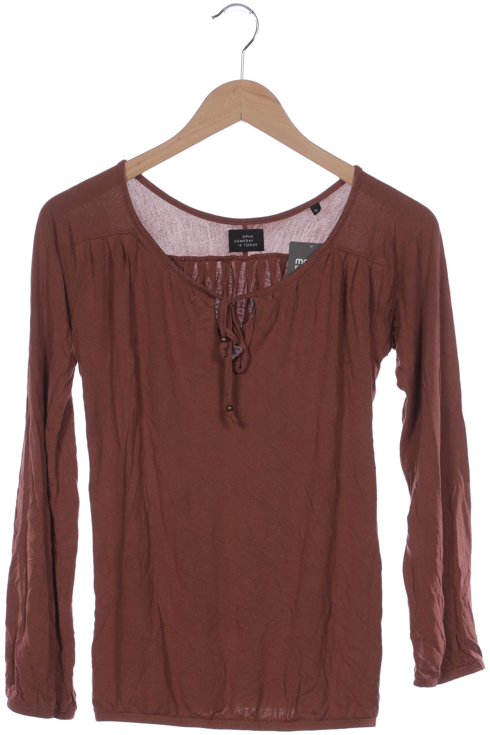 

Opus Damen Langarmshirt, braun, Gr. 36