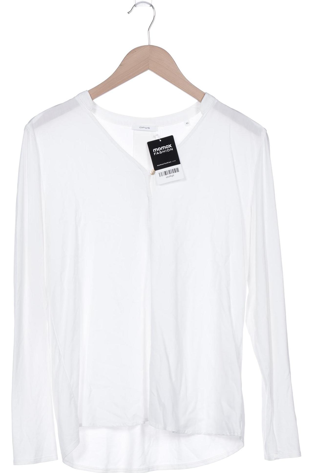 

Opus Damen Langarmshirt, weiß, Gr. 40