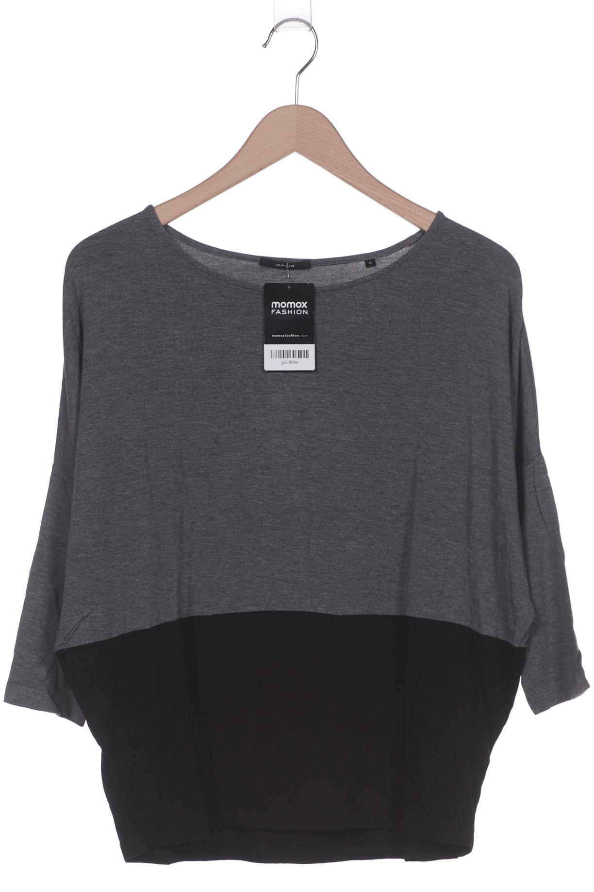 

Opus Damen Langarmshirt, grau, Gr. 36