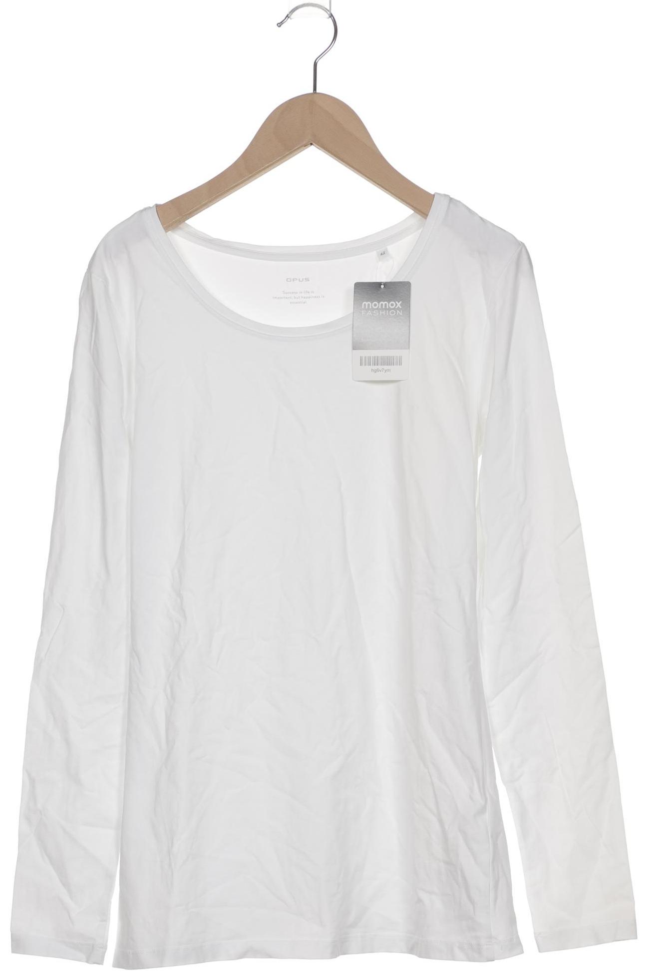 

Opus Damen Langarmshirt, weiß, Gr. 42